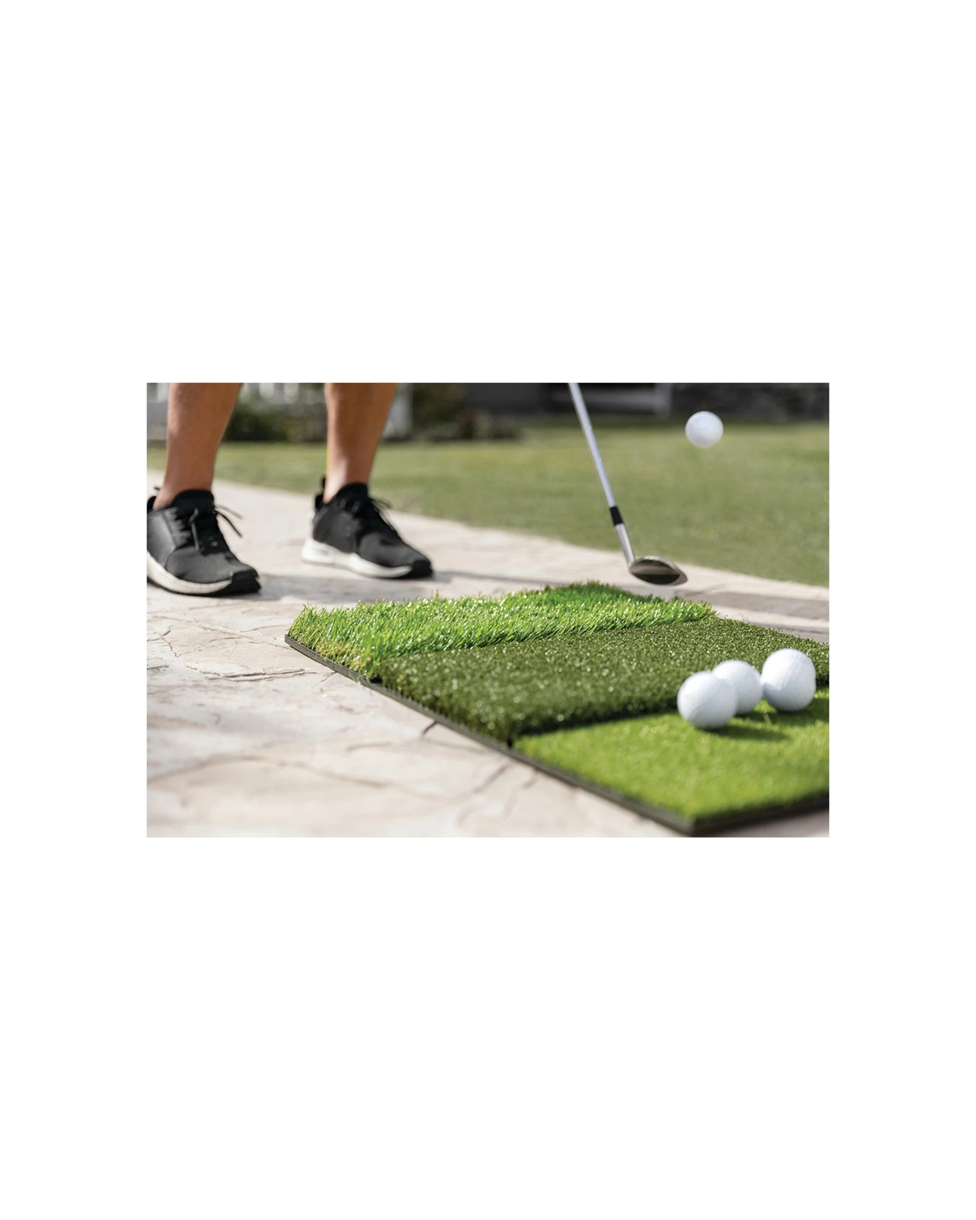 6 Sklz Golf Pure Practice Tri-Fold Turf Mat Tee Turf Fairway Rough Practice - Green, 6 of 7