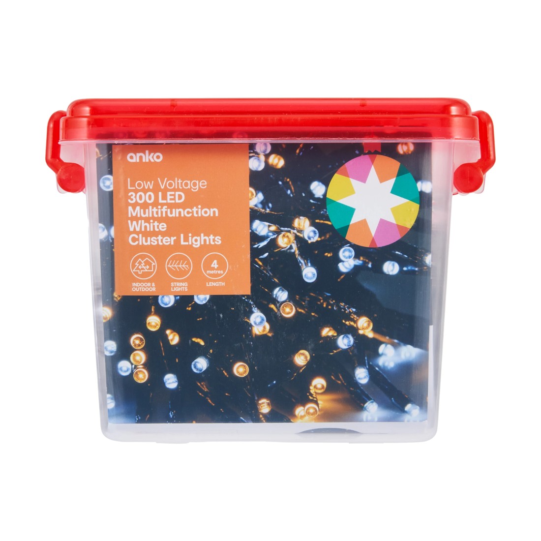 6 Low Voltage 300 LED Multifunction White Cluster Lights, 6 of 7