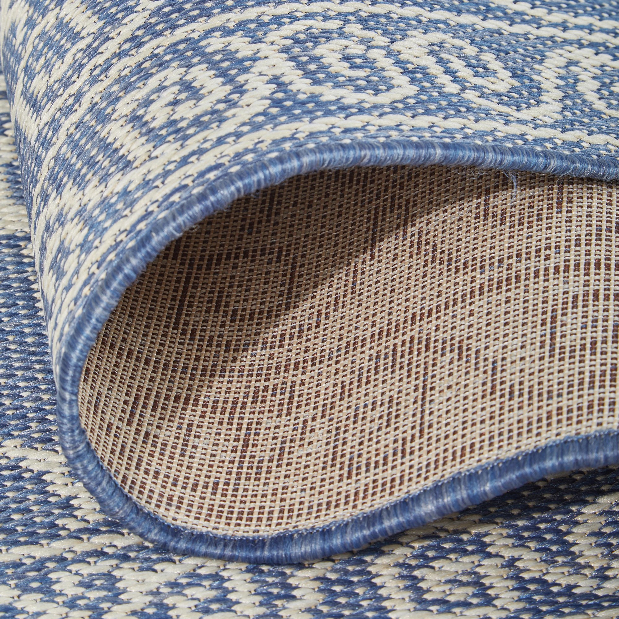 8 Common Ground Rugs Portman Romy 170x120cm - Small Outdoor Rug - Blue, 8 of 8