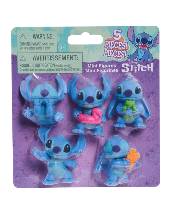 5 Piece Disney Lilo & Stitch Mini Figures