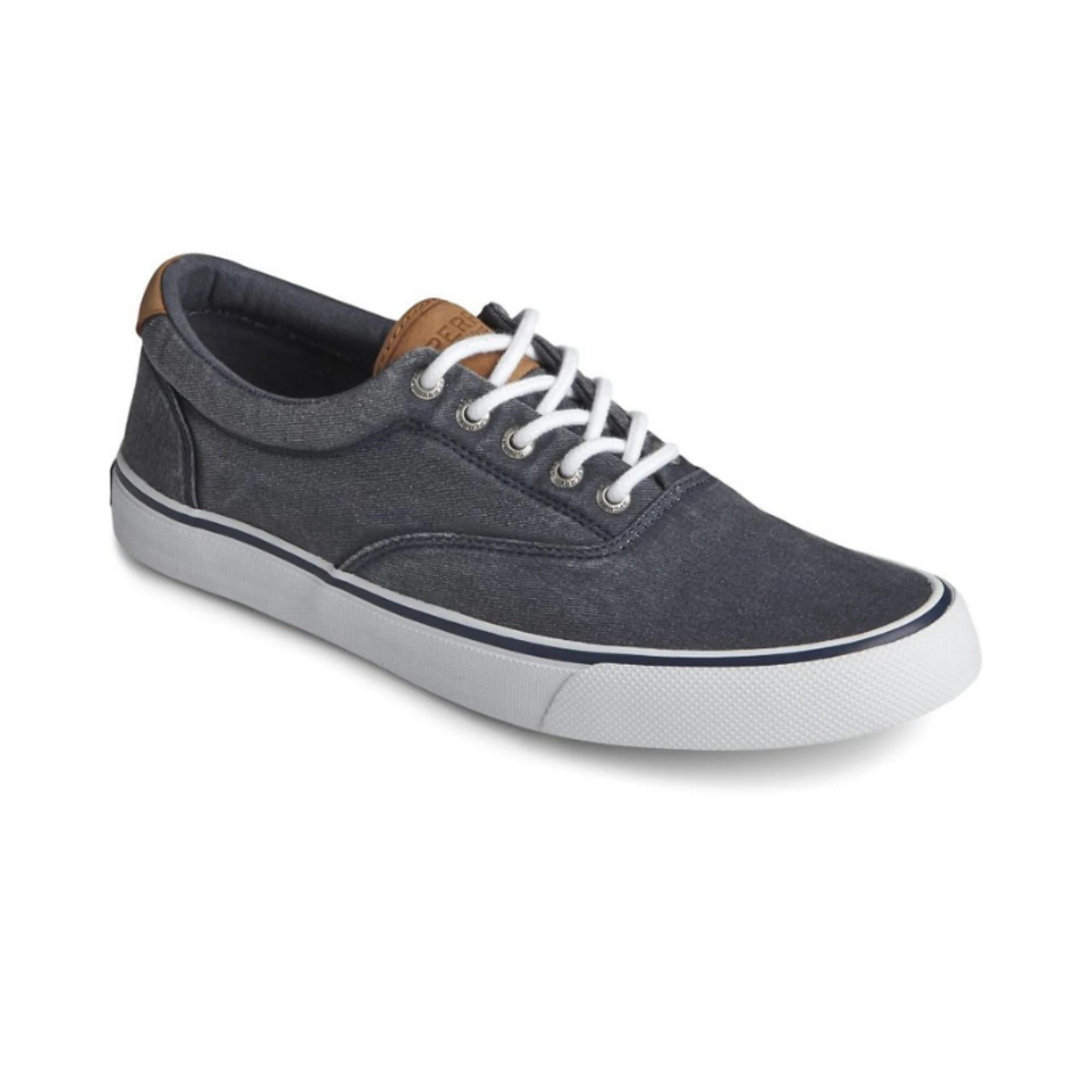 2 Sperry Men's Striper II Washed CVO Sneaker - Navy Canvas, US 9 BLUE, 2 of 4