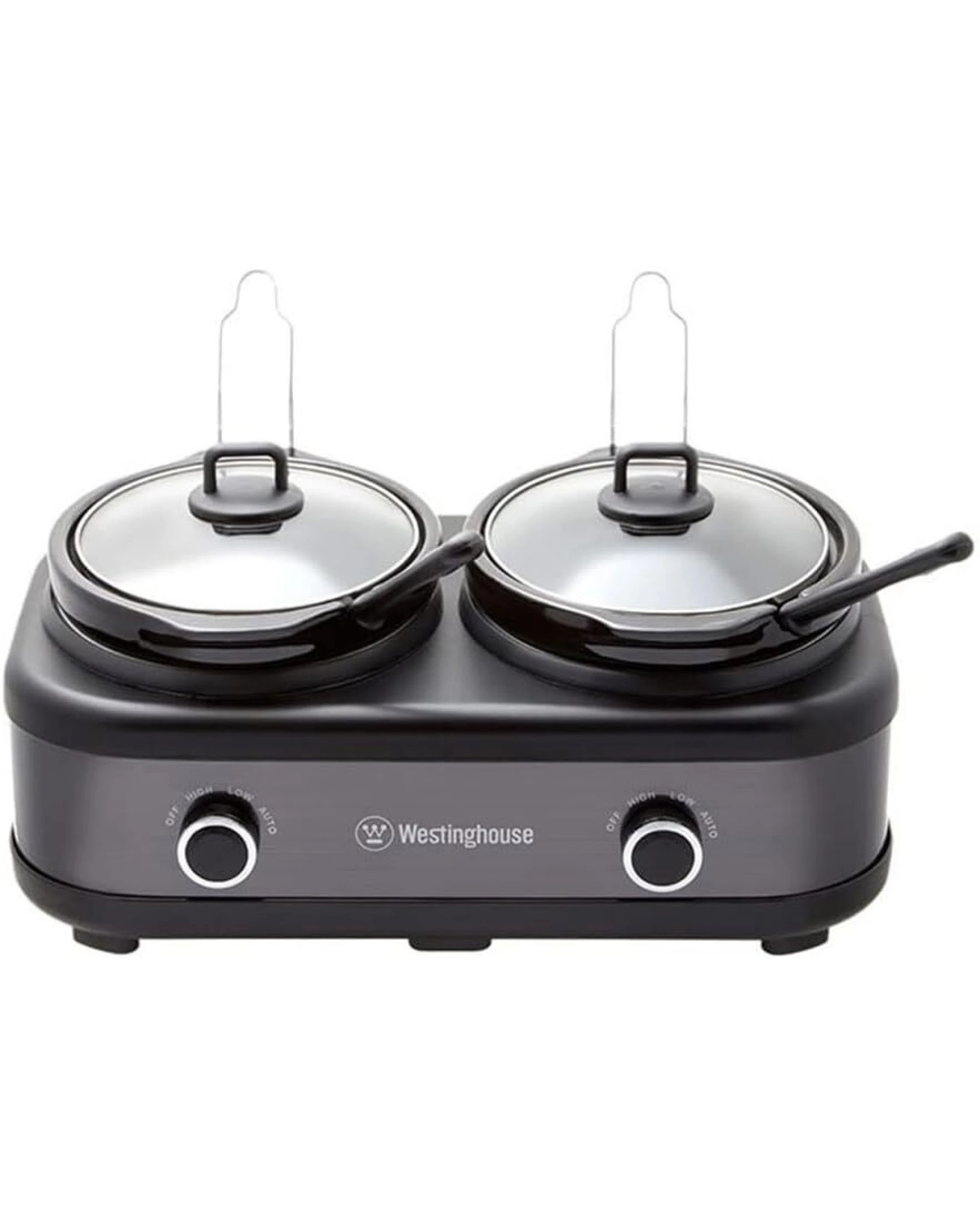 6 Westinghouse 2-Pot Slow Cooker with Stainless Steel Design, 6 of 6