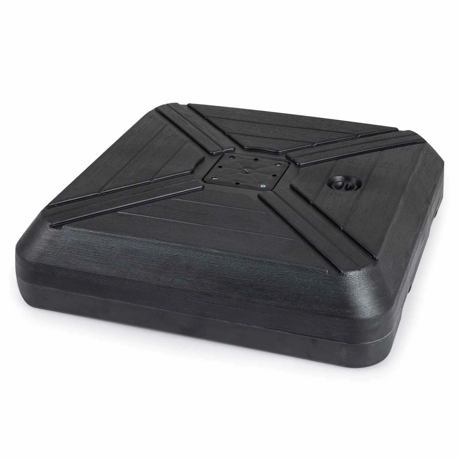 1 Costway Cantilever Offset Umbrella Base 156KG Square Stand Holder - Black, 1 of 1