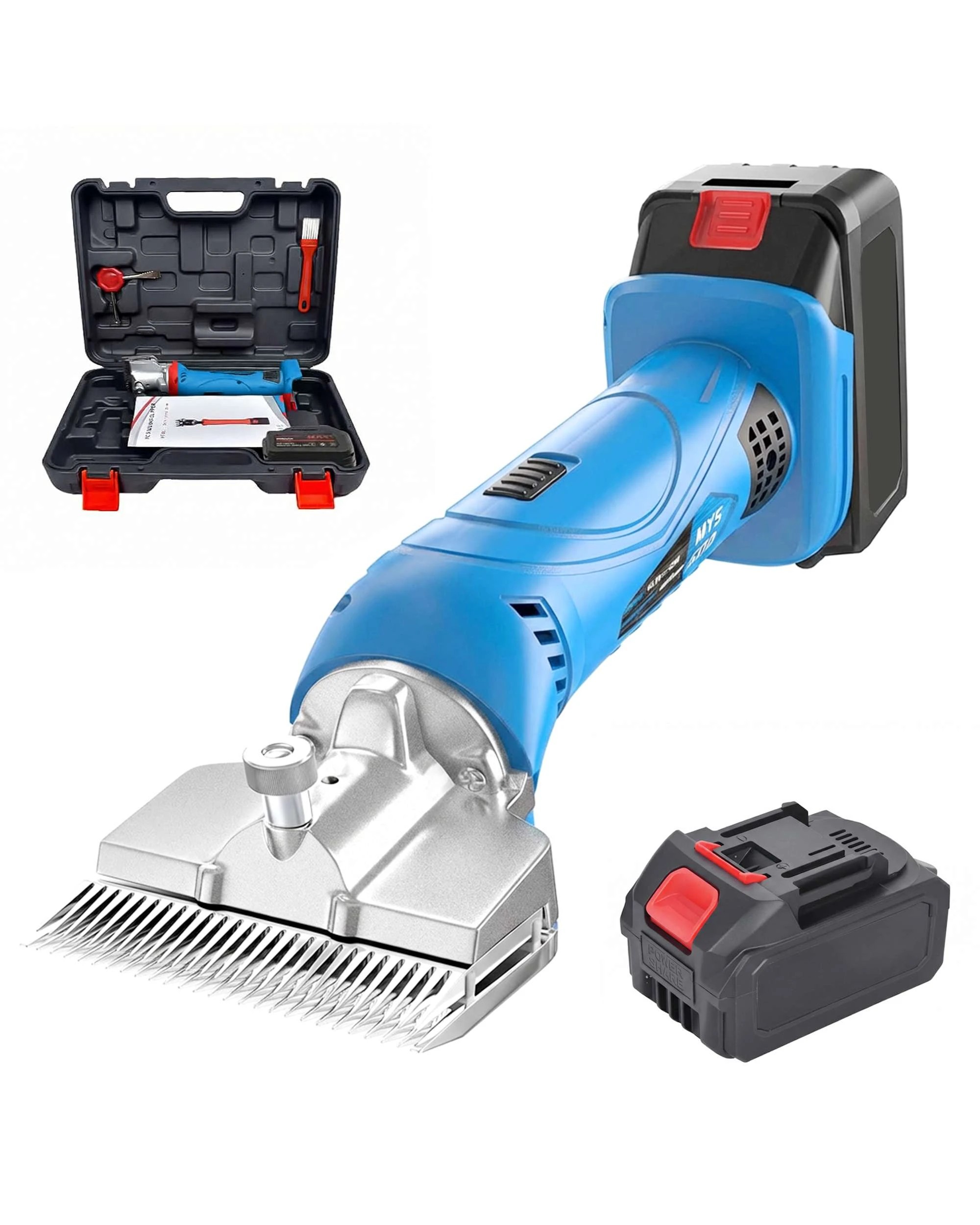 1 Advwin Cordless Horse Clippers 6 Speeds Sheep Horse Shears, 1 of 8