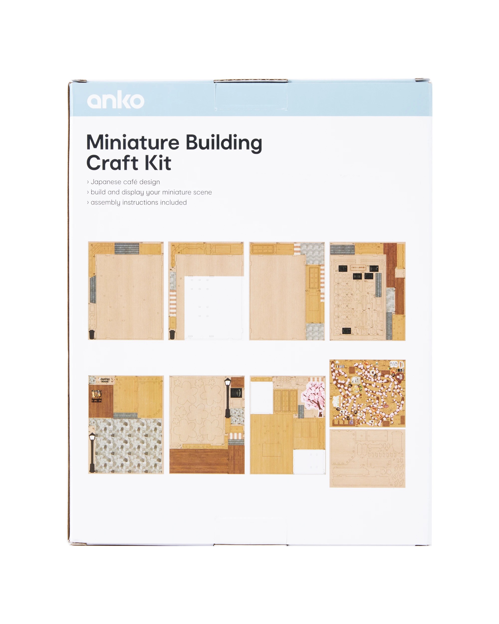 Miniature Building Craft Kit - Japanese Cafe - Kmart