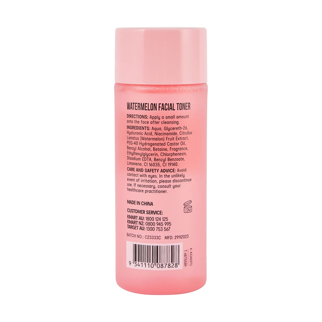 3 OXX Skincare Watermelon Facial Toner 150ml - Niacinamide, Hyaluronic Acid and Watermelon Extract, 3 of 6