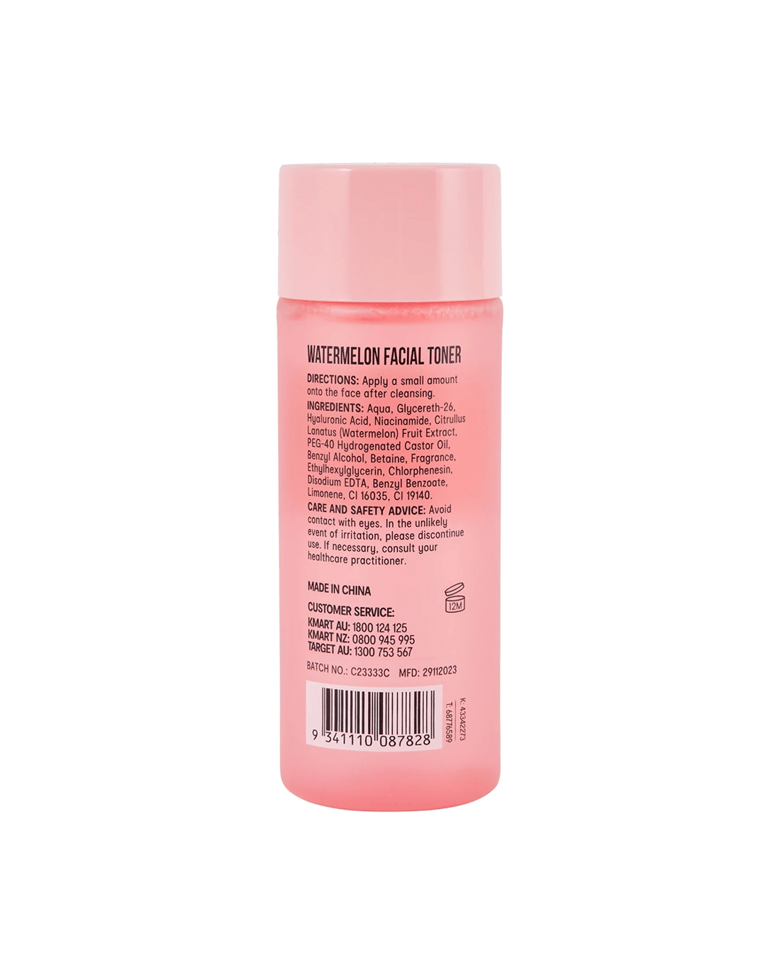 3 OXX Skincare Watermelon Facial Toner 150ml - Niacinamide, Hyaluronic Acid and Watermelon Extract, 3 of 6