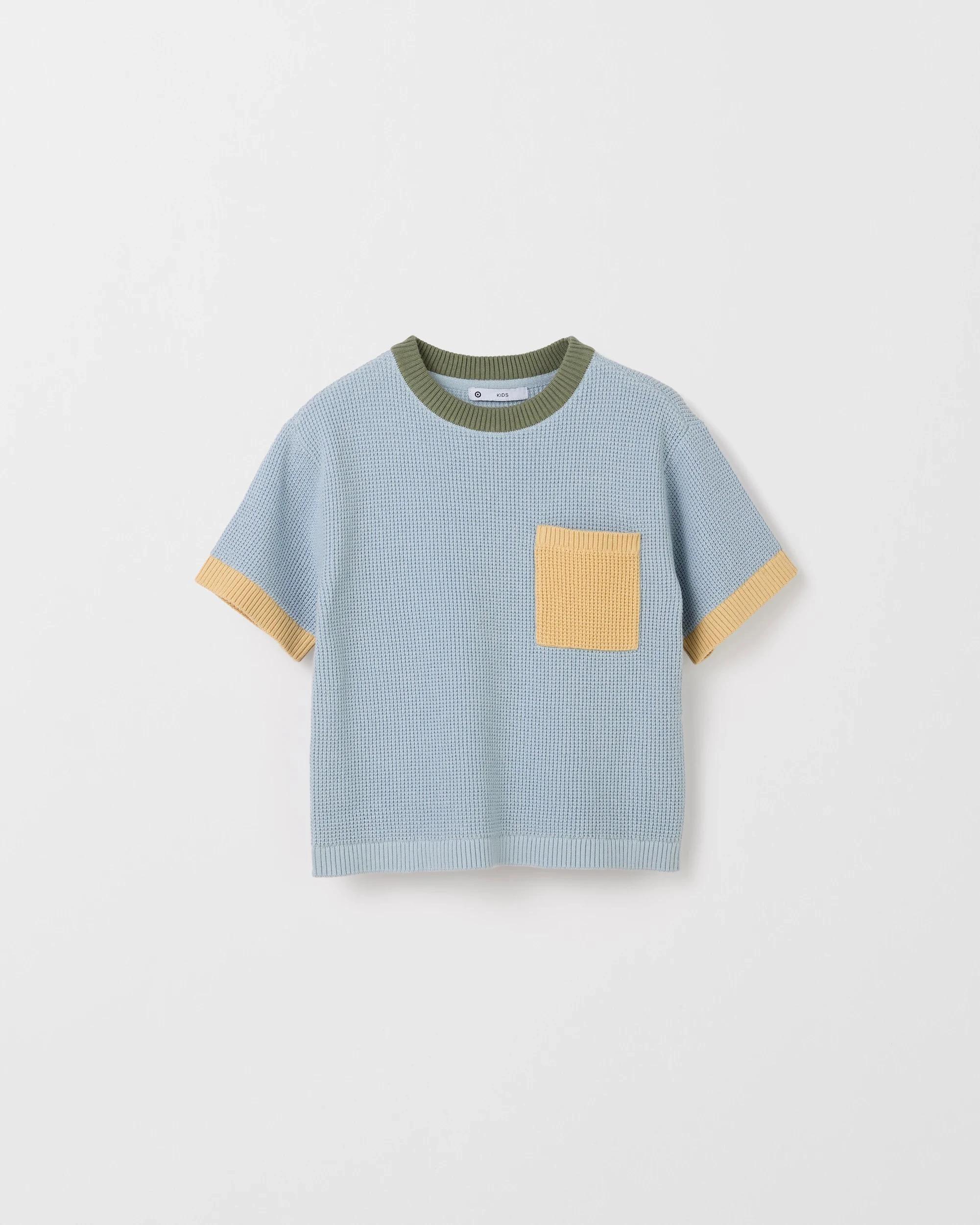 4 Target Australian Cotton Knit T-Shirt BLUE, 4 of 5