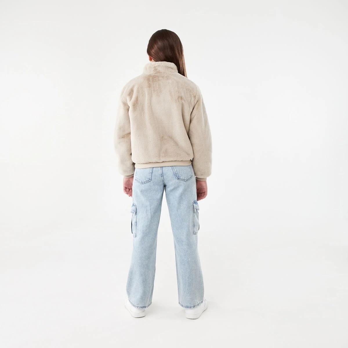 8 Faux Fur Jacket Fur Beige, 8 of 10