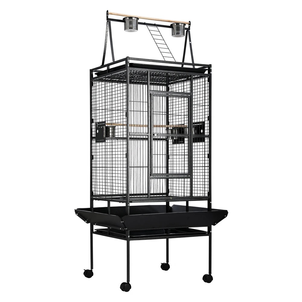 1 i.Pet Bird Cage 173cm Large Aviary - Black, 1 of 6