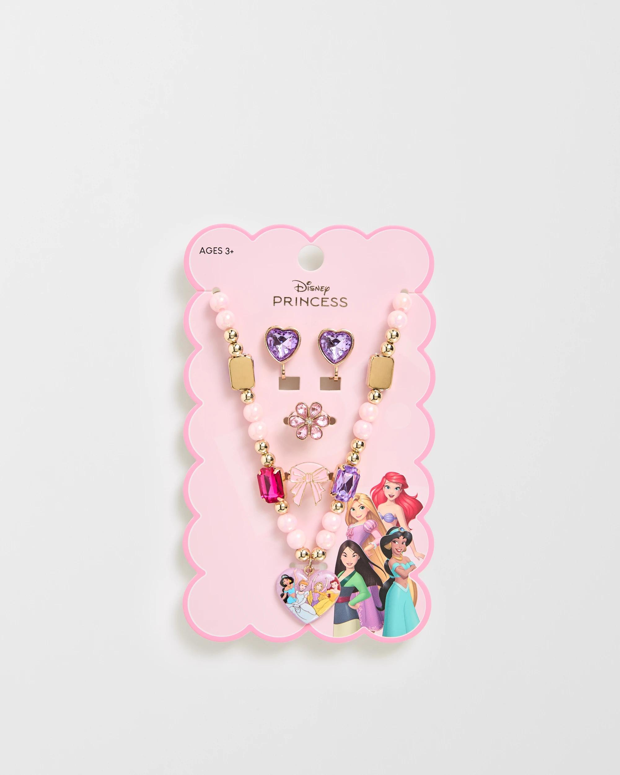 3 Disney Princess Beaded Jewellery Set PINK, 3 of 3
