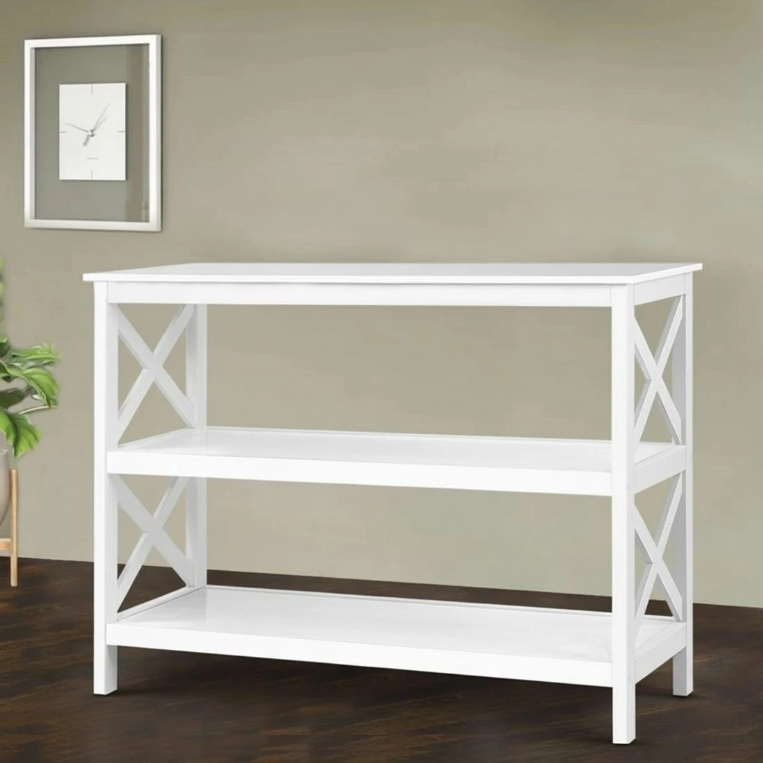 10 Artiss Console Table 3-tier - White, 10 of 10