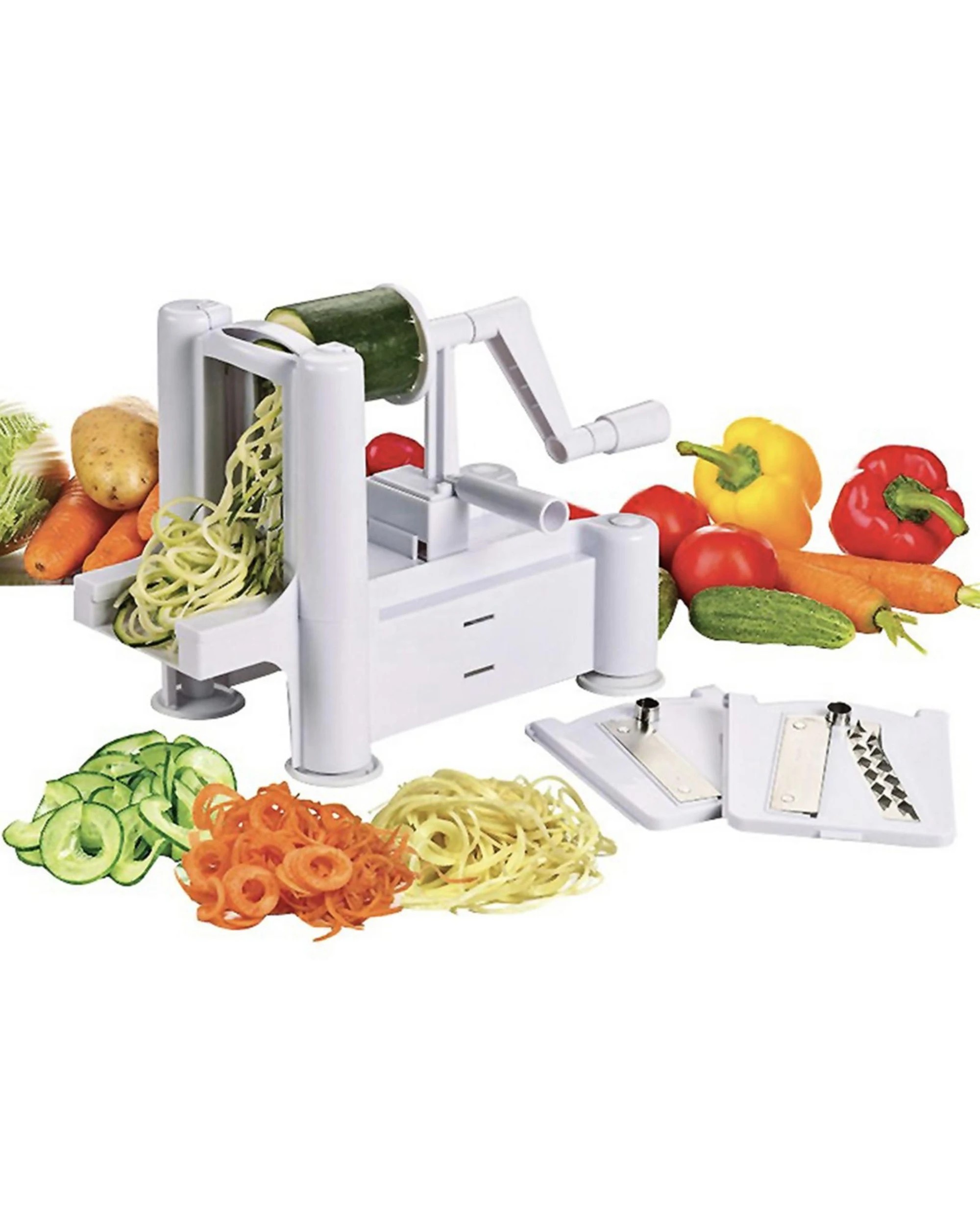 3 Avanti Spiretti Fruit and Vegetable Slicer Zoodles Spiral Slicer, 3 of 5