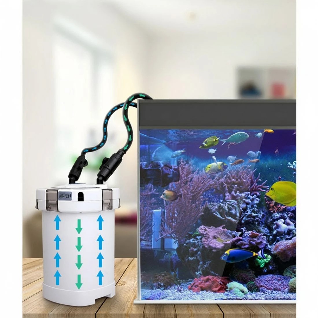 4 Giantz Aquarium Filter Fish Tank External Canister Water Pump - Multi, 4 of 7