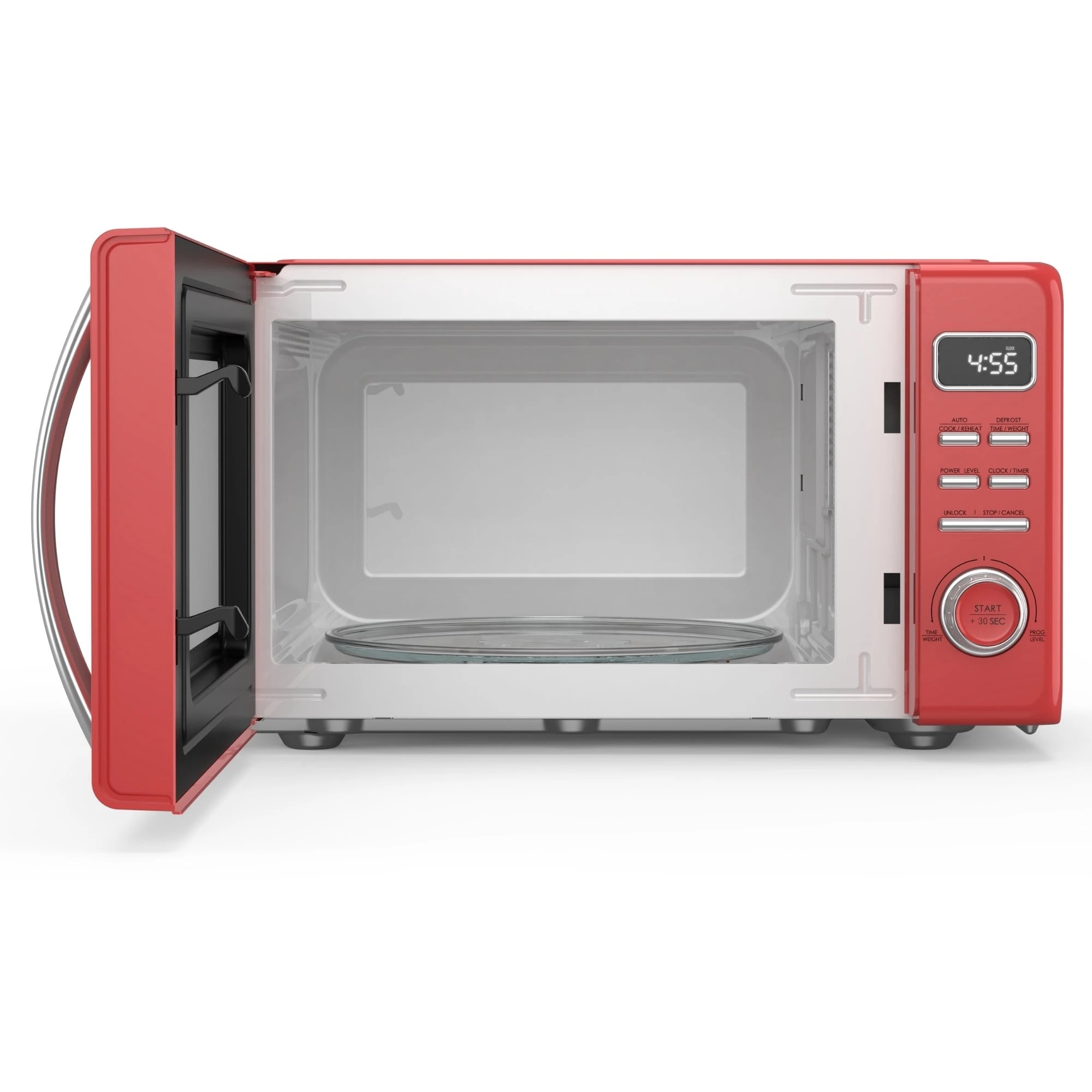 4 Total Chef Retro Microwave Oven 25L - Red, 4 of 7