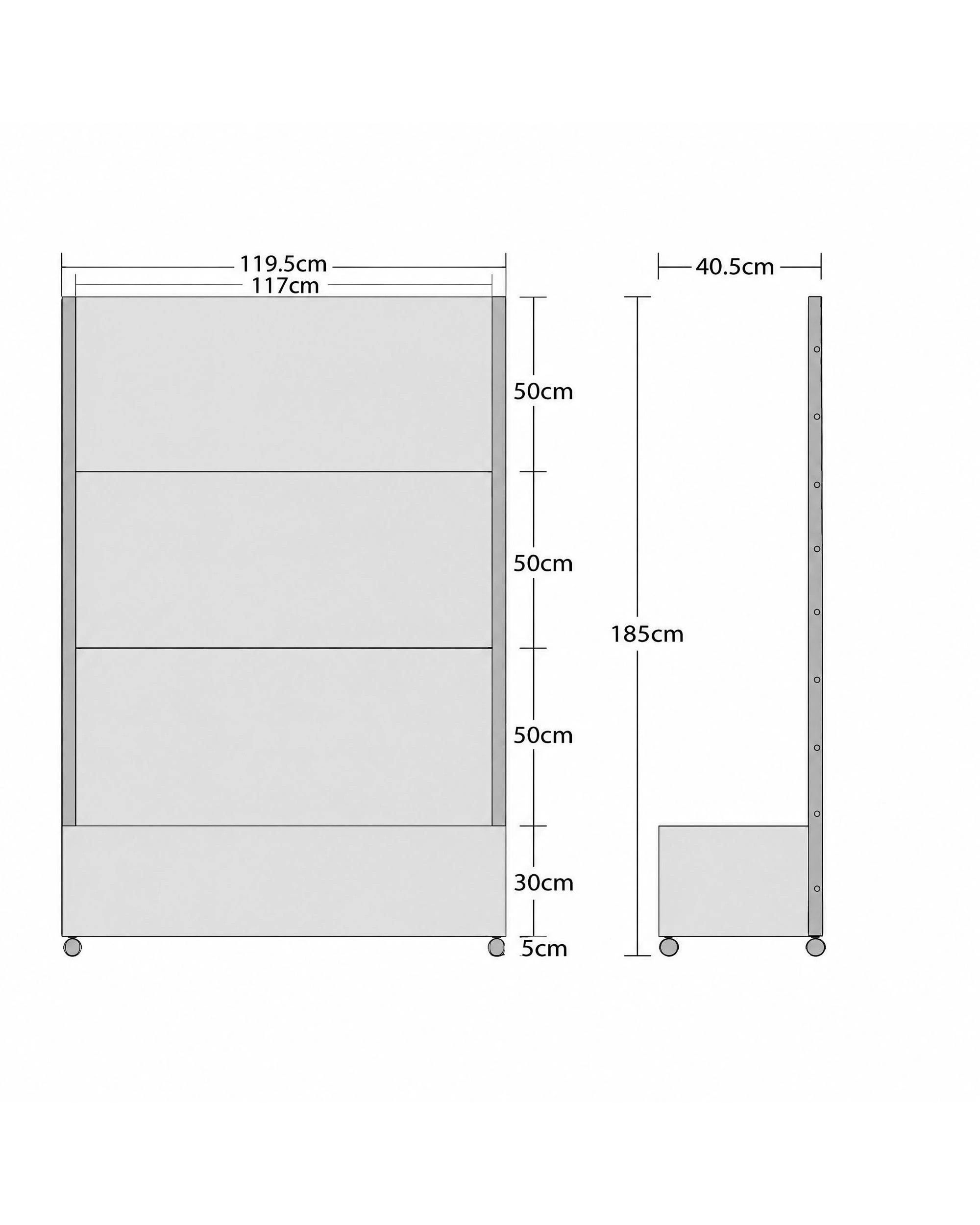 OAKORY 180cm Metal Planter Box with Privacy Screen and Lockable Wheels ...