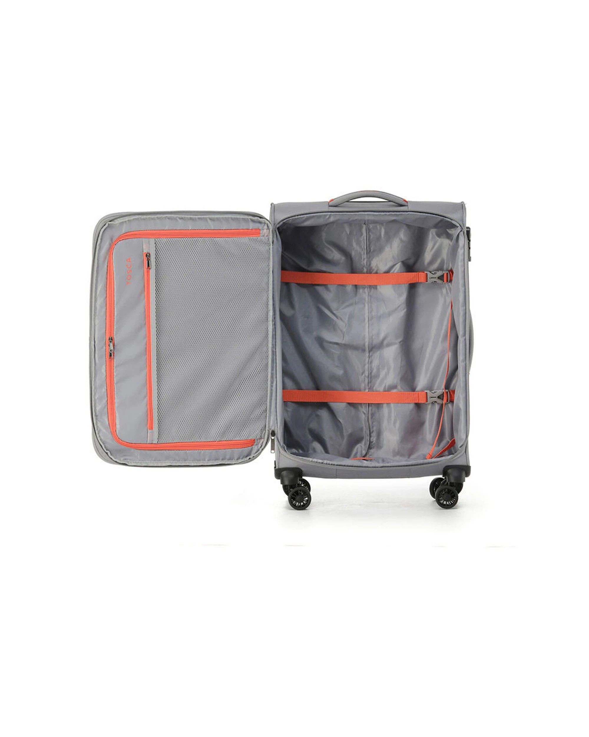 2 Tosca Luna Lite Soft Case Travelling Luggage Suitcase Medium - Multi, 2 of 3