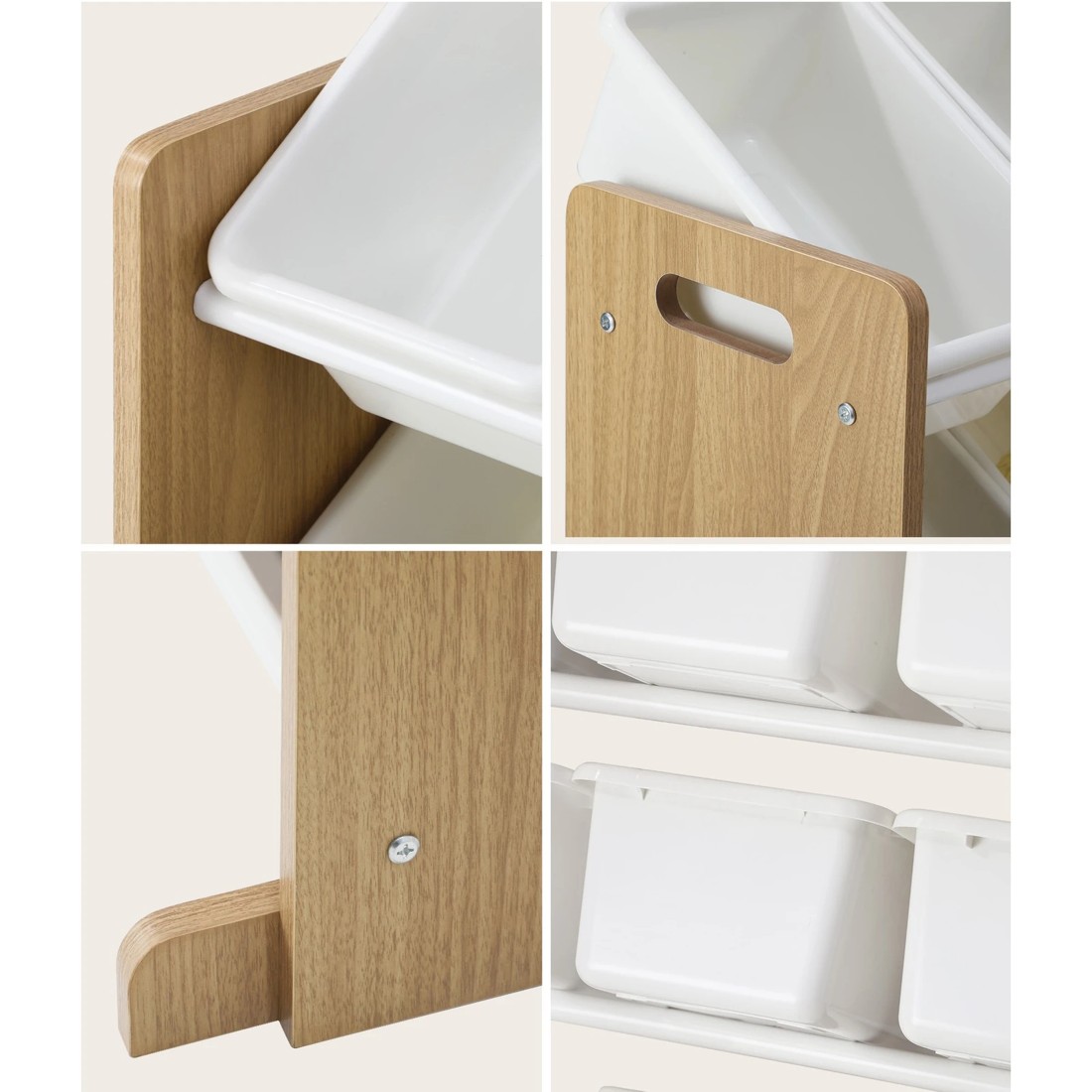 6 Oikiture Kids Toy Box Organiser 16 Bins Display Shelf Storage Rack Drawer
 - Multi, 6 of 10