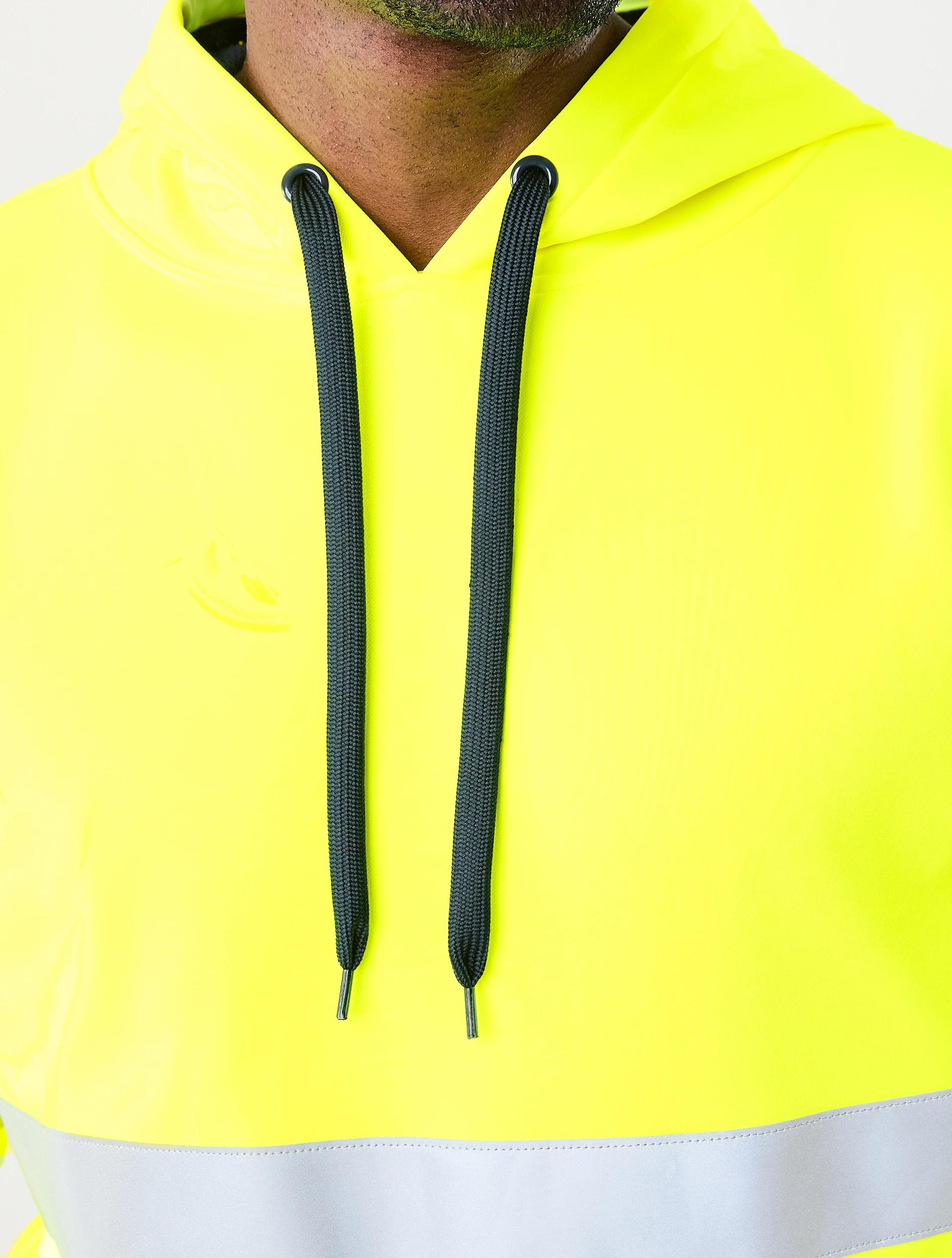 5 Workwear Hi-Visibility Pullover Hoodie Yellow, 5 of 6
