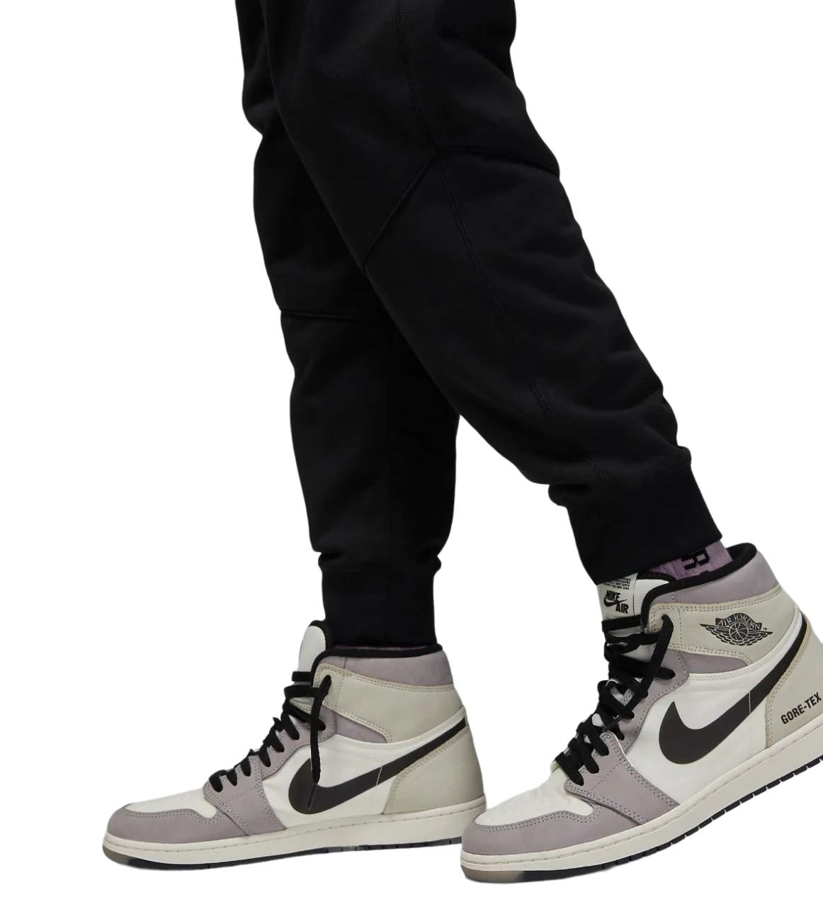 3 Nike Mens Jordan Dri-FIT Sport Black Fleece Joggers Athletic Trackies BLACK, 3 of 6