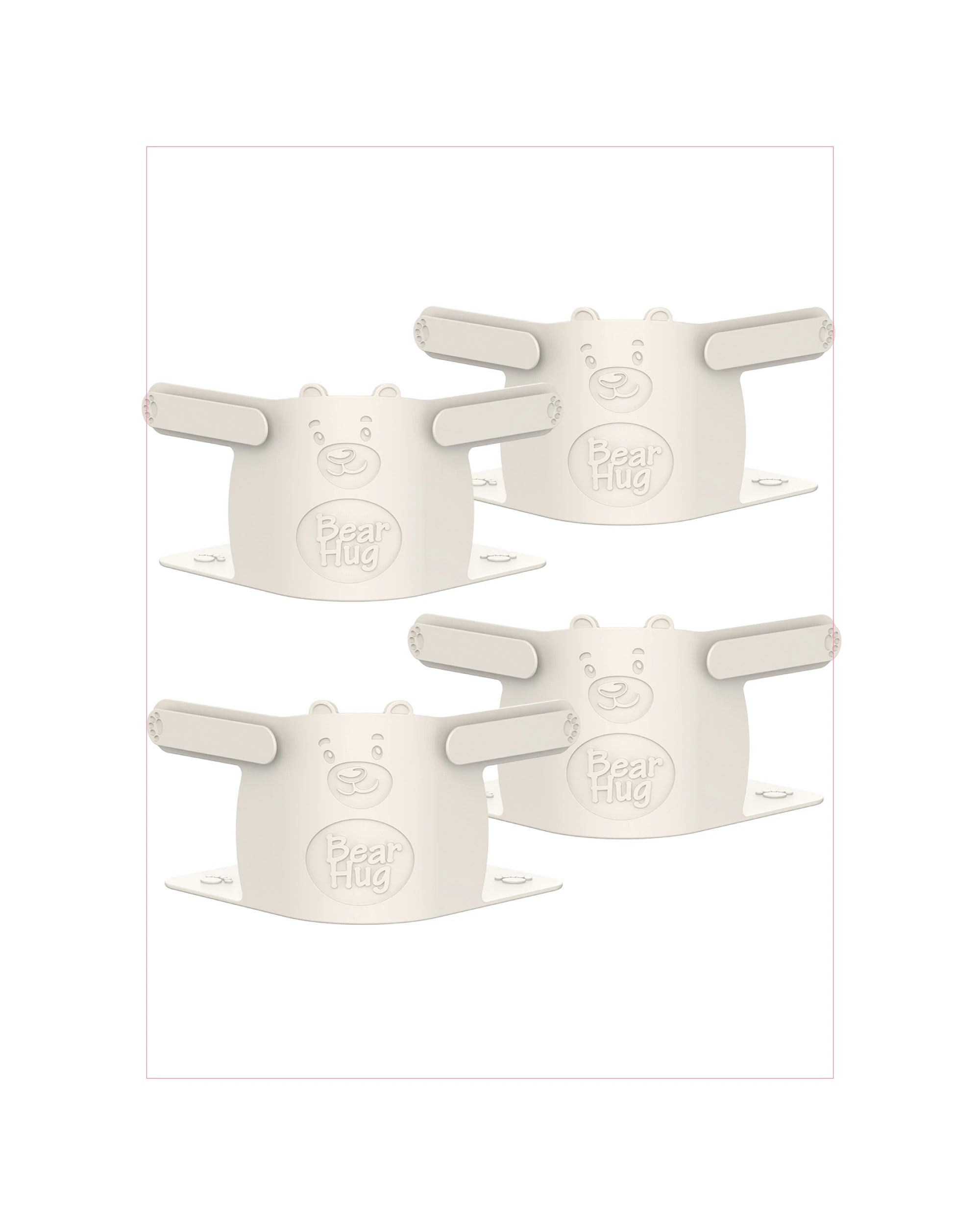 1 Global Shop Direct Bear Hug Bed Sheet Holders Keep Your Sheets Tucked In Tight, 1 of 8