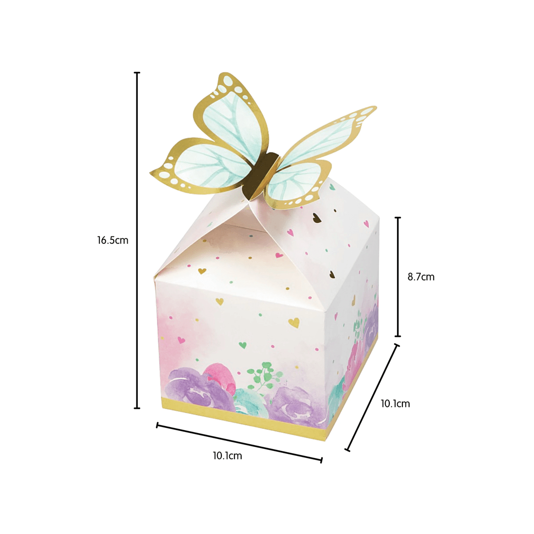 2 Creative Converting Butterfly Shimmer Lolly / Treat Boxes Pack of 8, 2 of 3