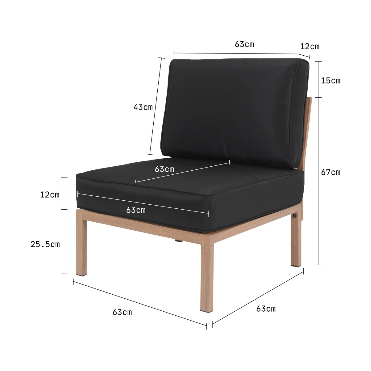 3 River Outdoor Single Lounge Chair, 3 of 10