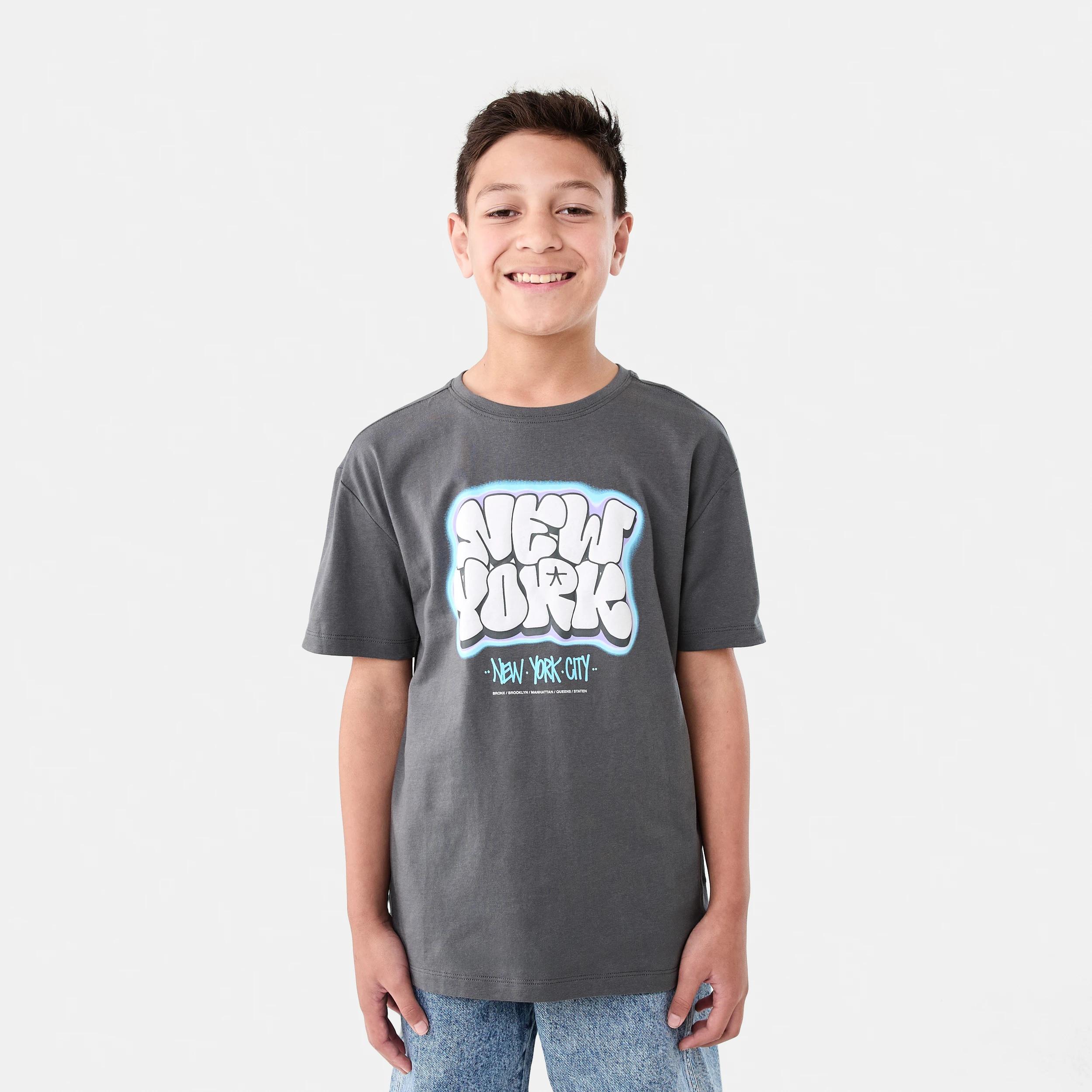 1 Short Sleeve Graphic Print T-shirt NYC PUFF GRAFFITI CASTLEROCK, 1 of 6