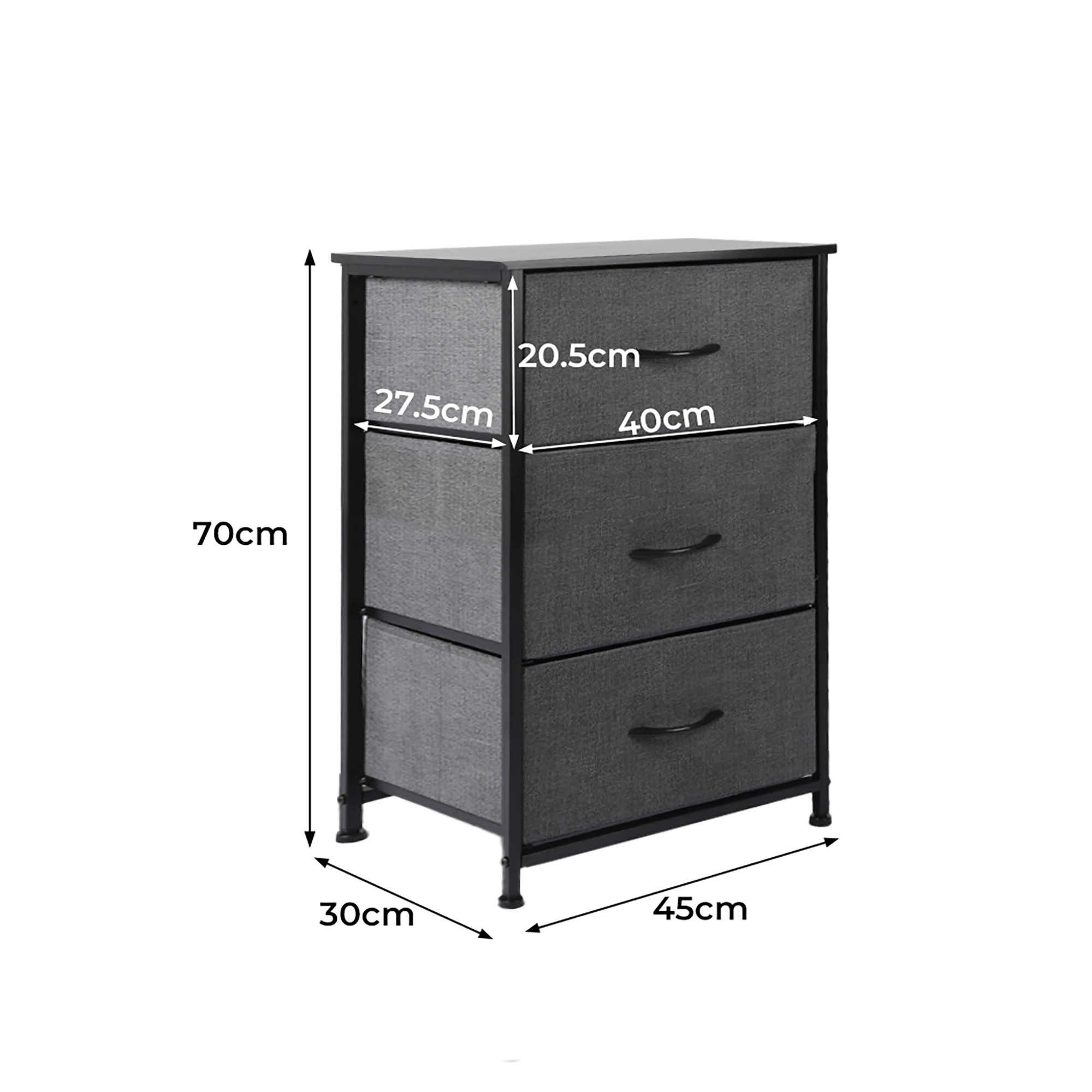 6 Levede Chest Of Drawers - Dark Grey, 6 of 7