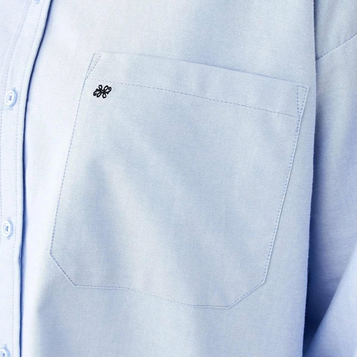 7 Long Sleeve Oxford Shirt DAYTIME BLUE, 7 of 8