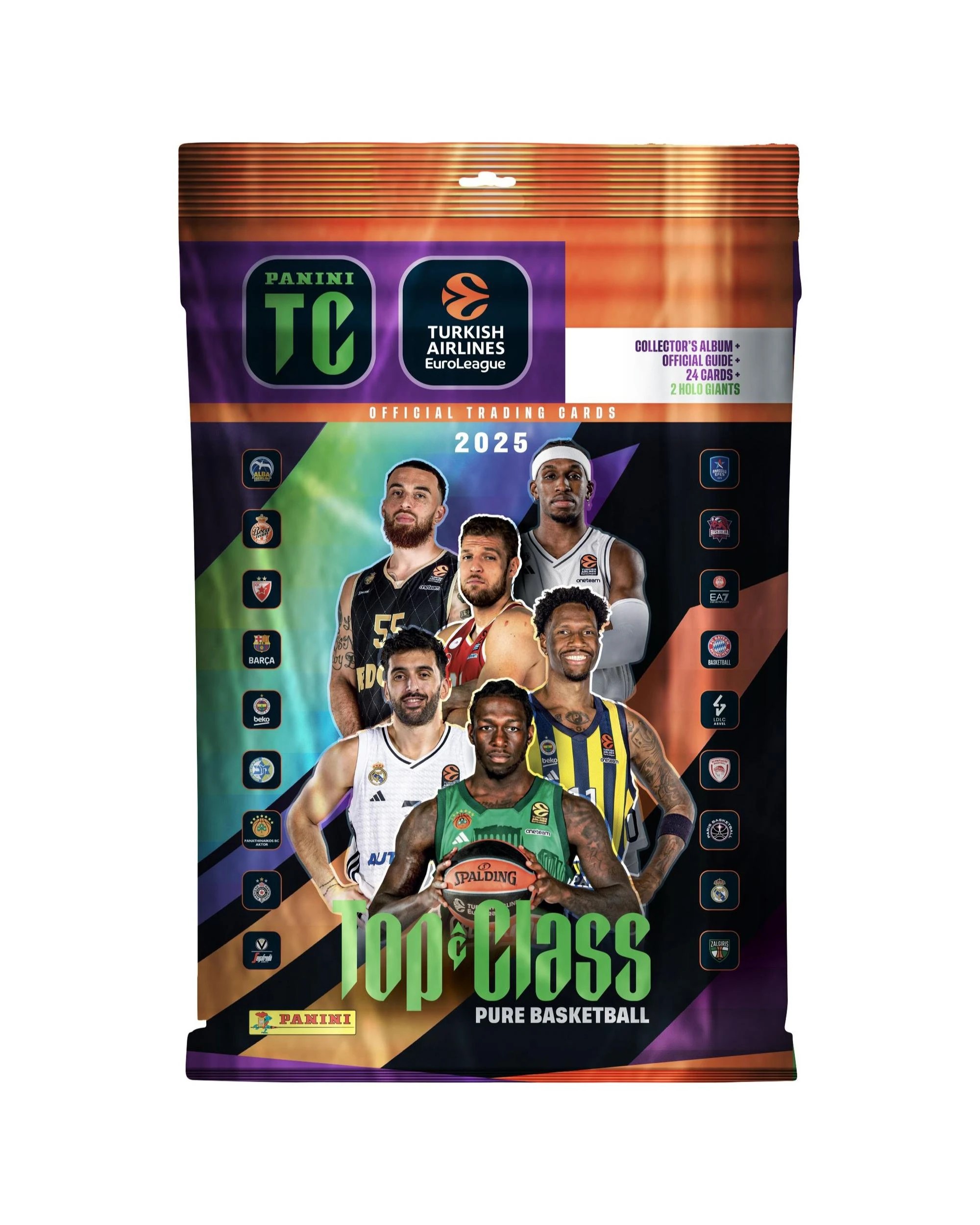 1 Panini Top Class Pure Basketball 2025 Turkish Airline Euro League Trading Cards Starter Pack, 1 of 1
