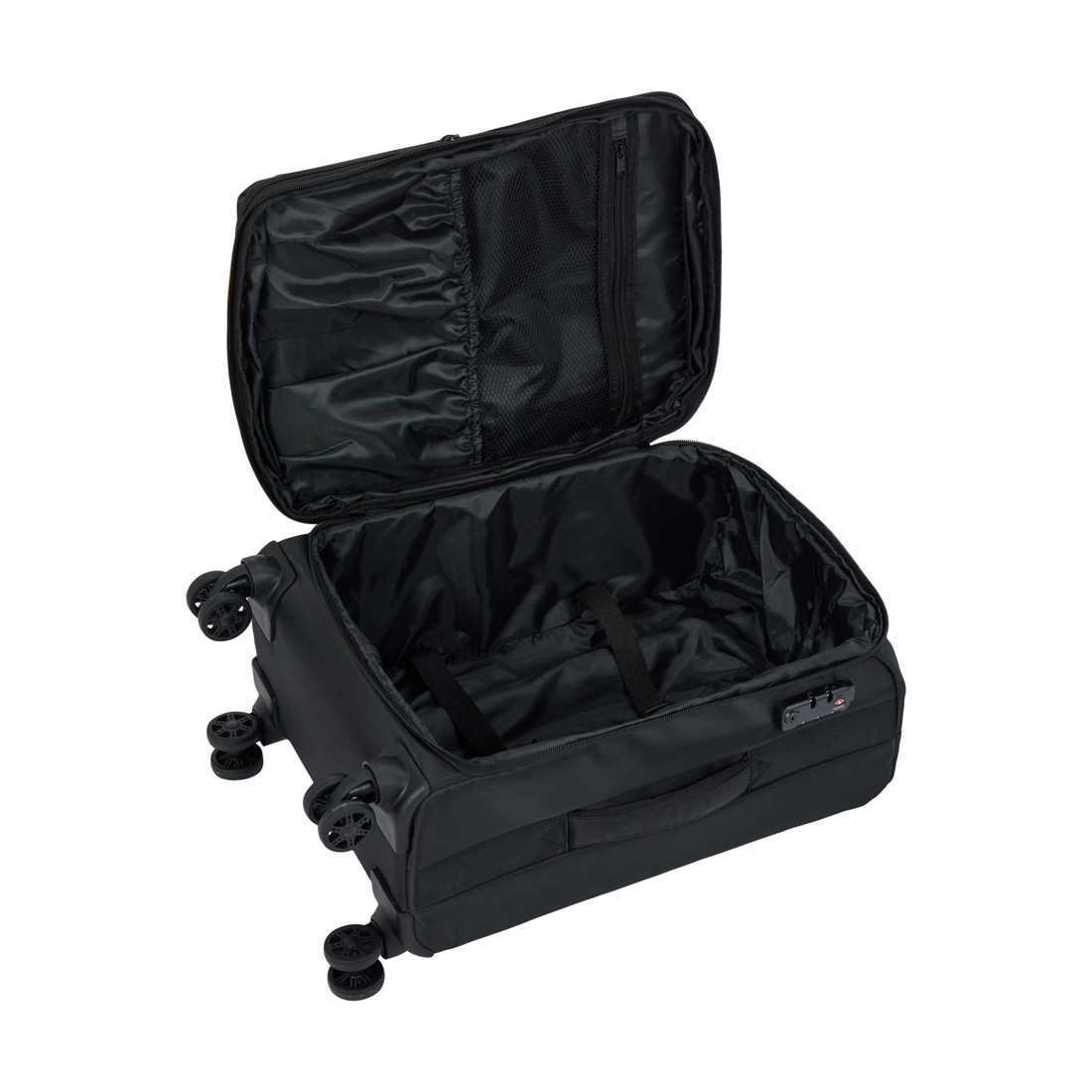 3 48cm 8 Wheels Lightweight Soft Case - Black, 3 of 8