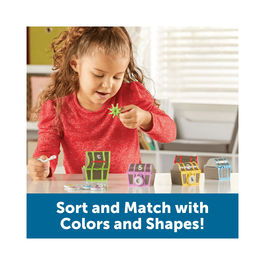 4 Learning Resources Sorting Surprise Pirate Treasure Playset, 4 of 5