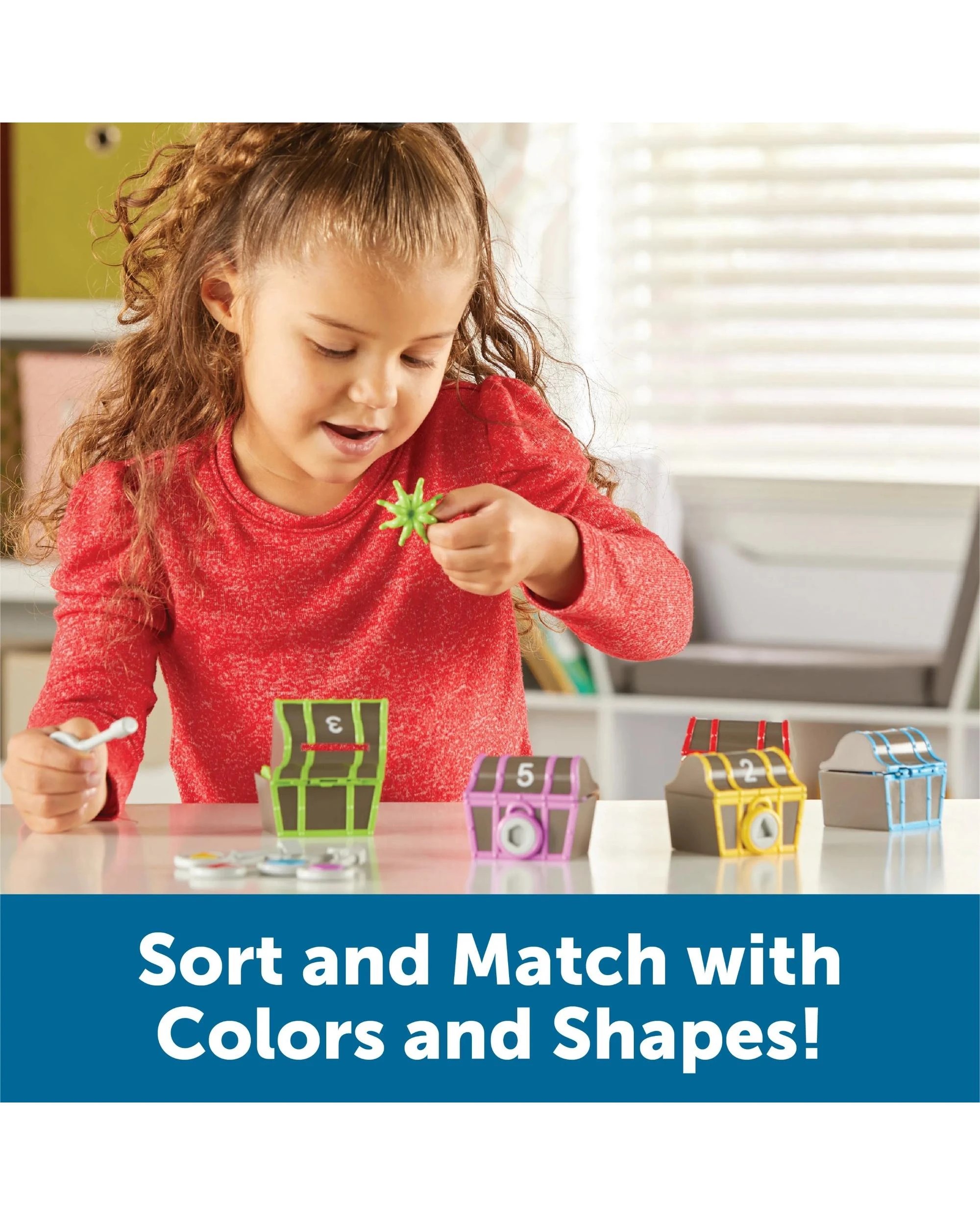 4 Learning Resources Sorting Surprise Pirate Treasure Playset, 4 of 5