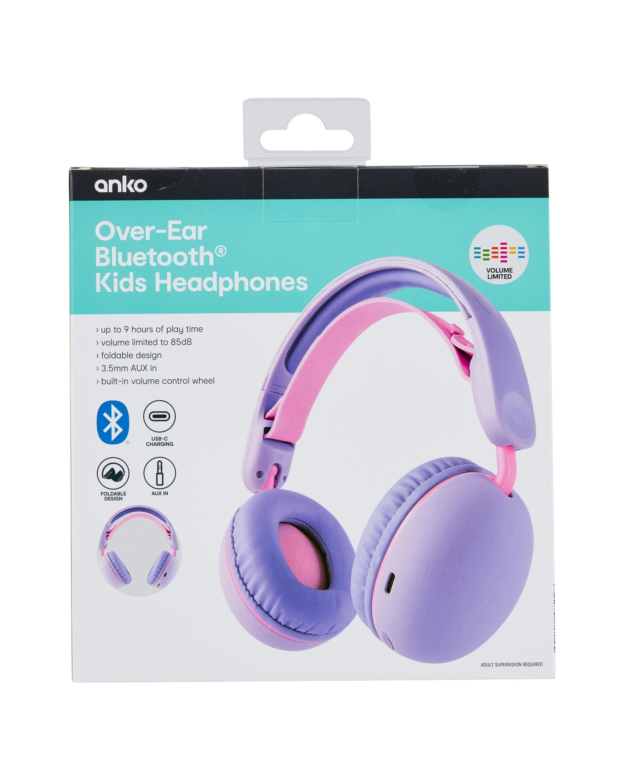 9 Kids Bluetooth Wireless Headphones - Lilac, 9 of 9