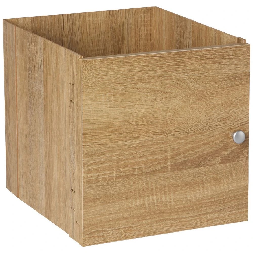 1 Horsen Cube Insert With Door Oak Storage Cubes & Containers, 1 of 8