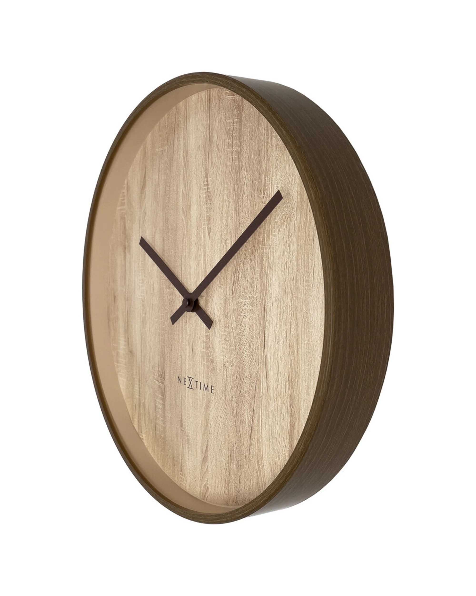 3 NEXTIME Oslo Silent Wall Clock Japandi Style Aluminium Case 30cm, 3 of 6