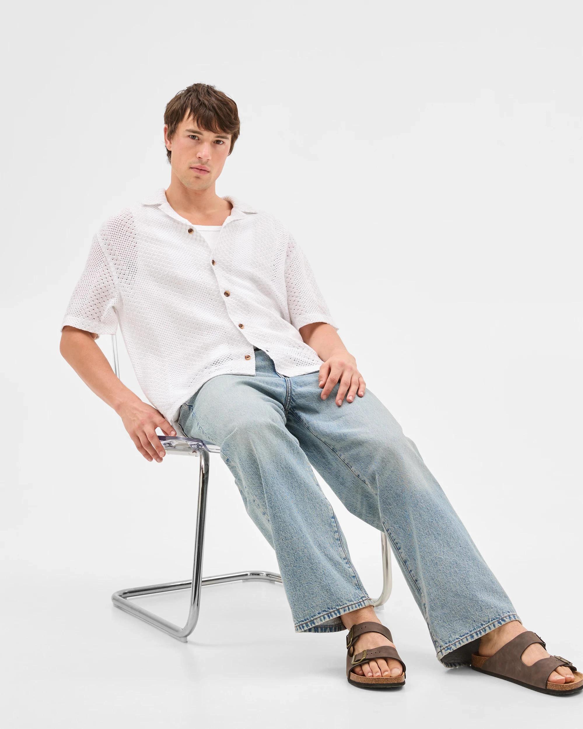 2 Australian Cotton Blend Woven Shirt - Commons WHITE, 2 of 7