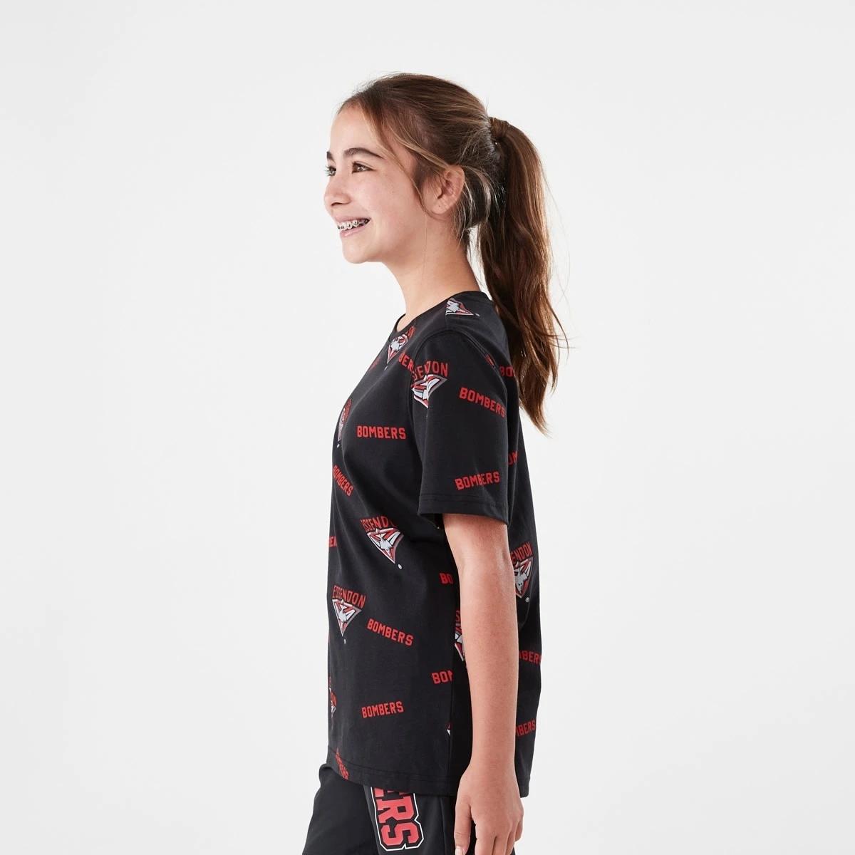 2 Official AFL Kids All Over Print T-shirt Essendon, 2 of 10