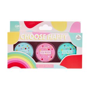 OXX Junior 3 Piece Lip Balms - Choose Happy