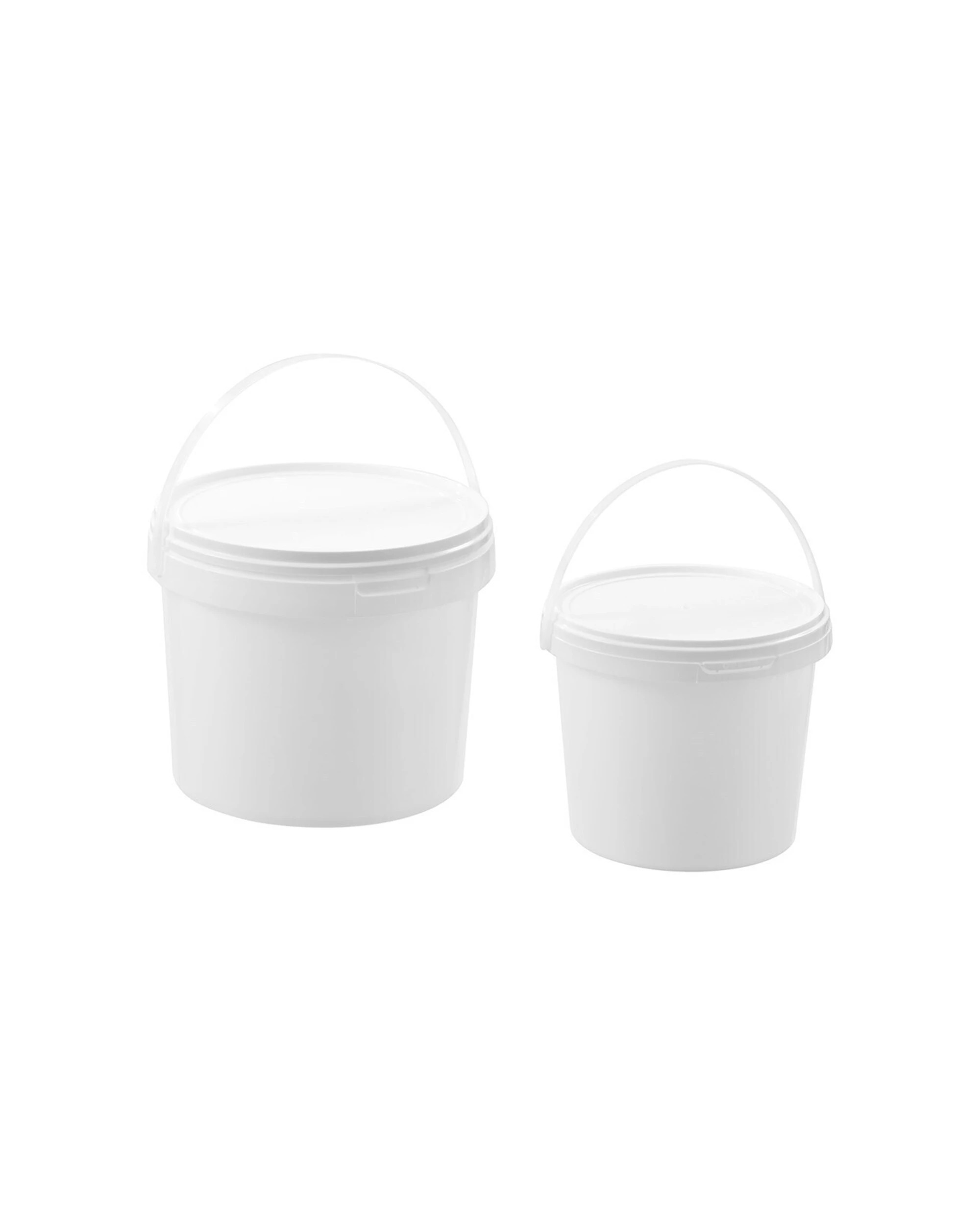 5 Boxsweden 3PK Boxsweden 5L Heavy Duty Handled Pail Bucket BPA Safe Durable Material - White, 5 of 5