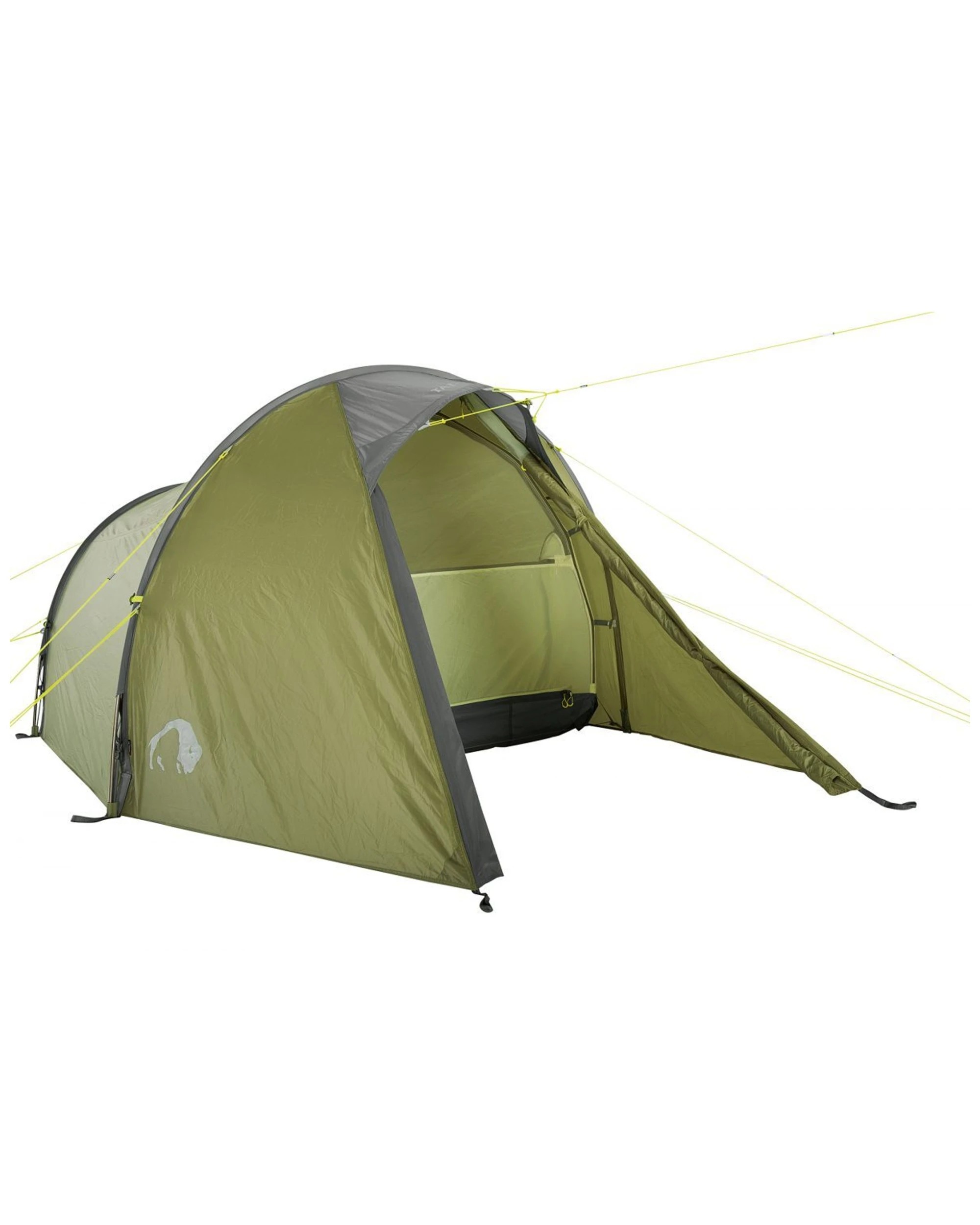 4 Tatonka Narvik 2 Person Tunnel Tent Waterproof Sealed Seams - Green, 4 of 5