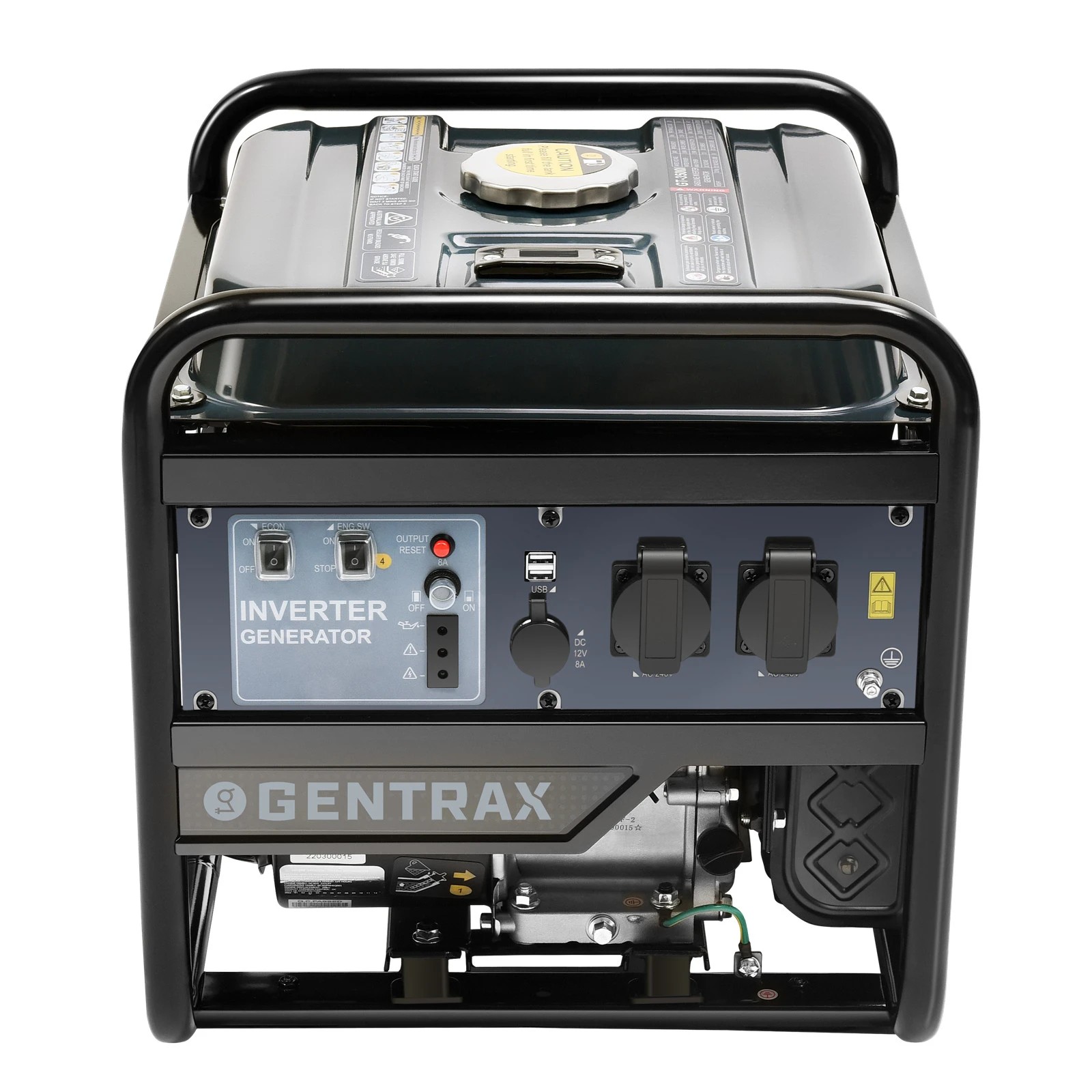 1 GENTRAX G3500 3.5kW Max 3.0kW Rated Open Frame Inverter Generator, 12L Tank, Home & Worksite Backup, 1 of 10