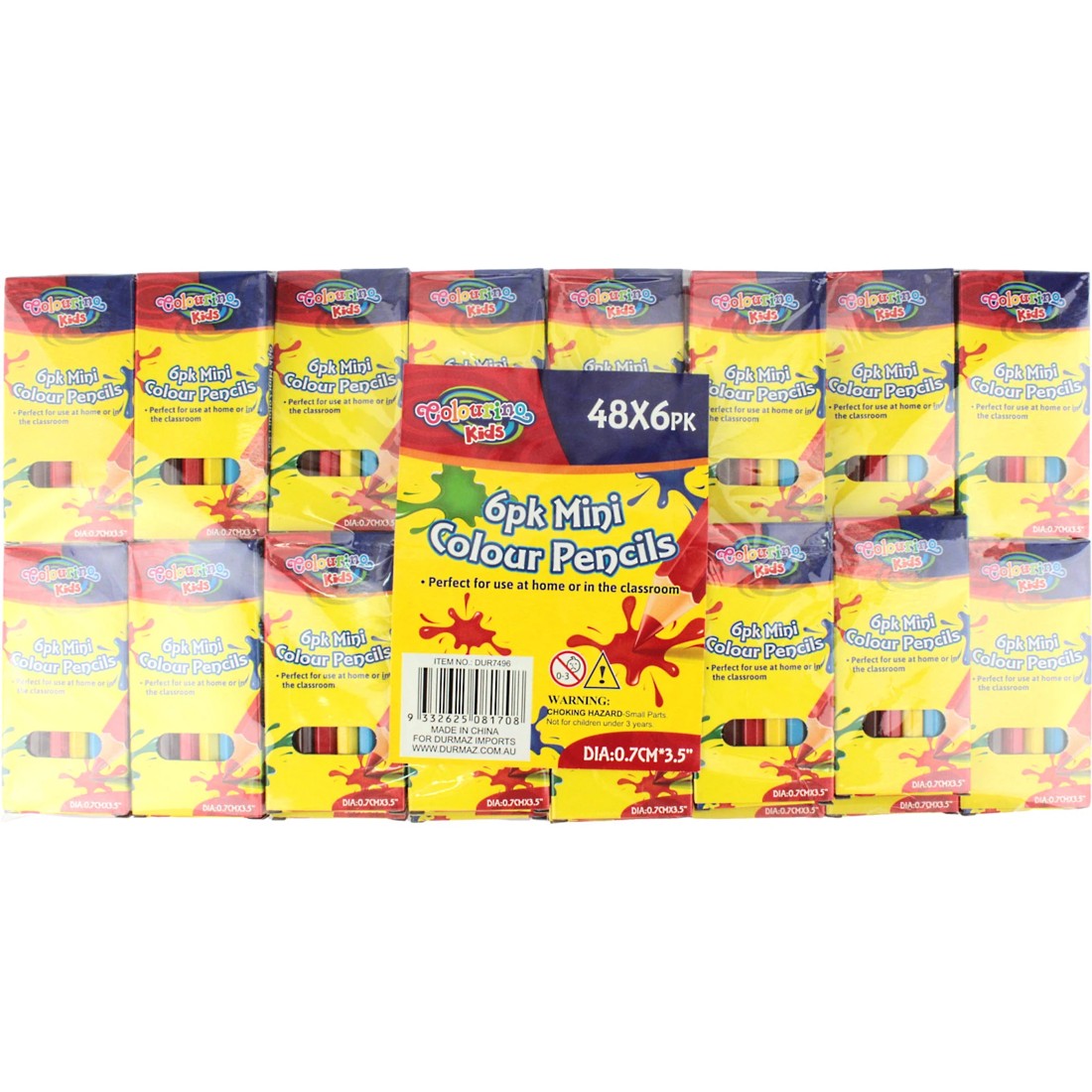 3 Colouring Kids Mini Boxed Pencils Bulk Buy (48 Packs), 3 of 3