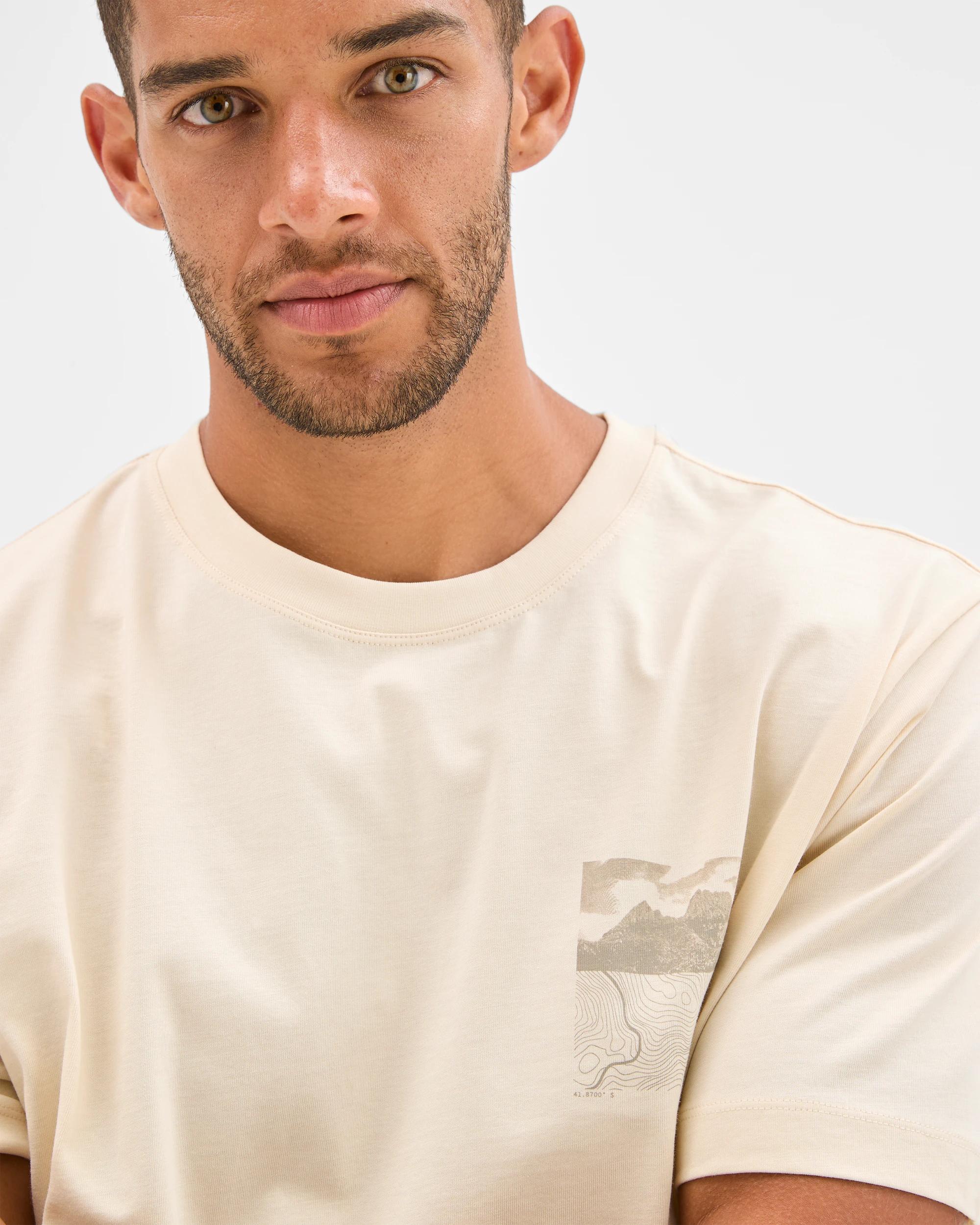 6 Target Man Australian Cotton Print T-Shirt STONE, 6 of 6