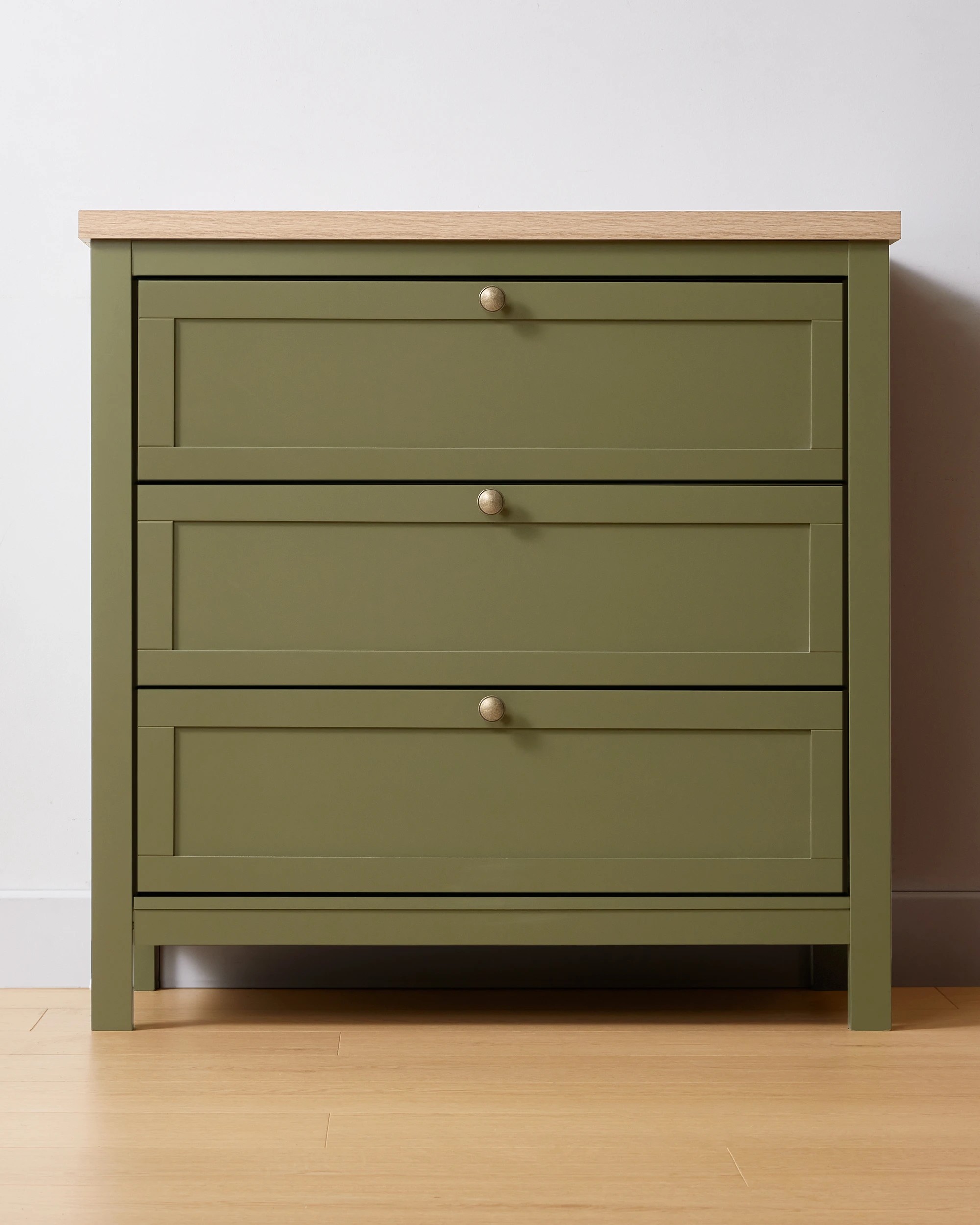 3 Oliver 3 Drawer Chest - Green, 3 of 8