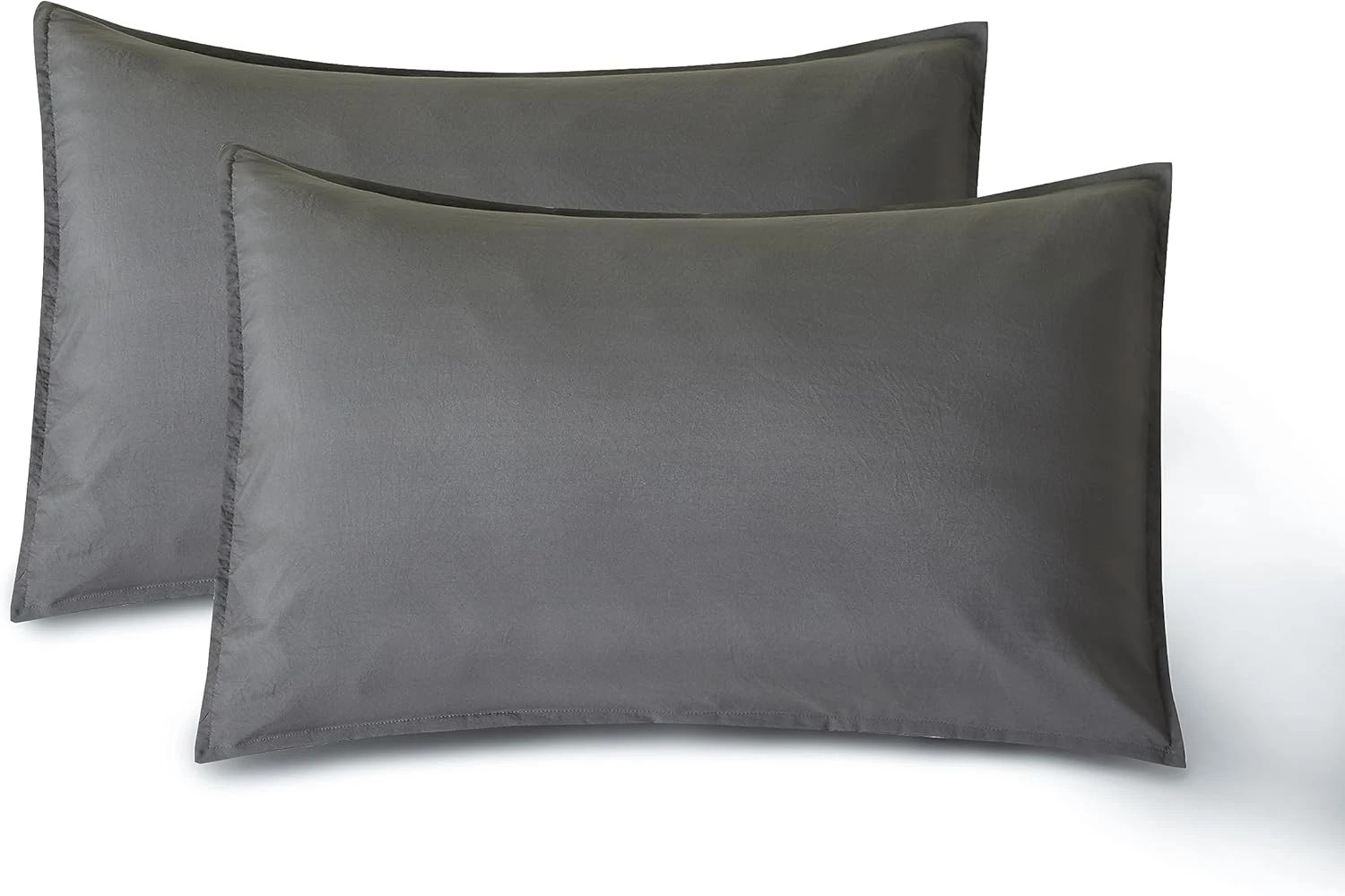 7 CleverPolly 100% Vintage Washed Microfibre Sheet Set - Queen Bed - Grey, 7 of 7