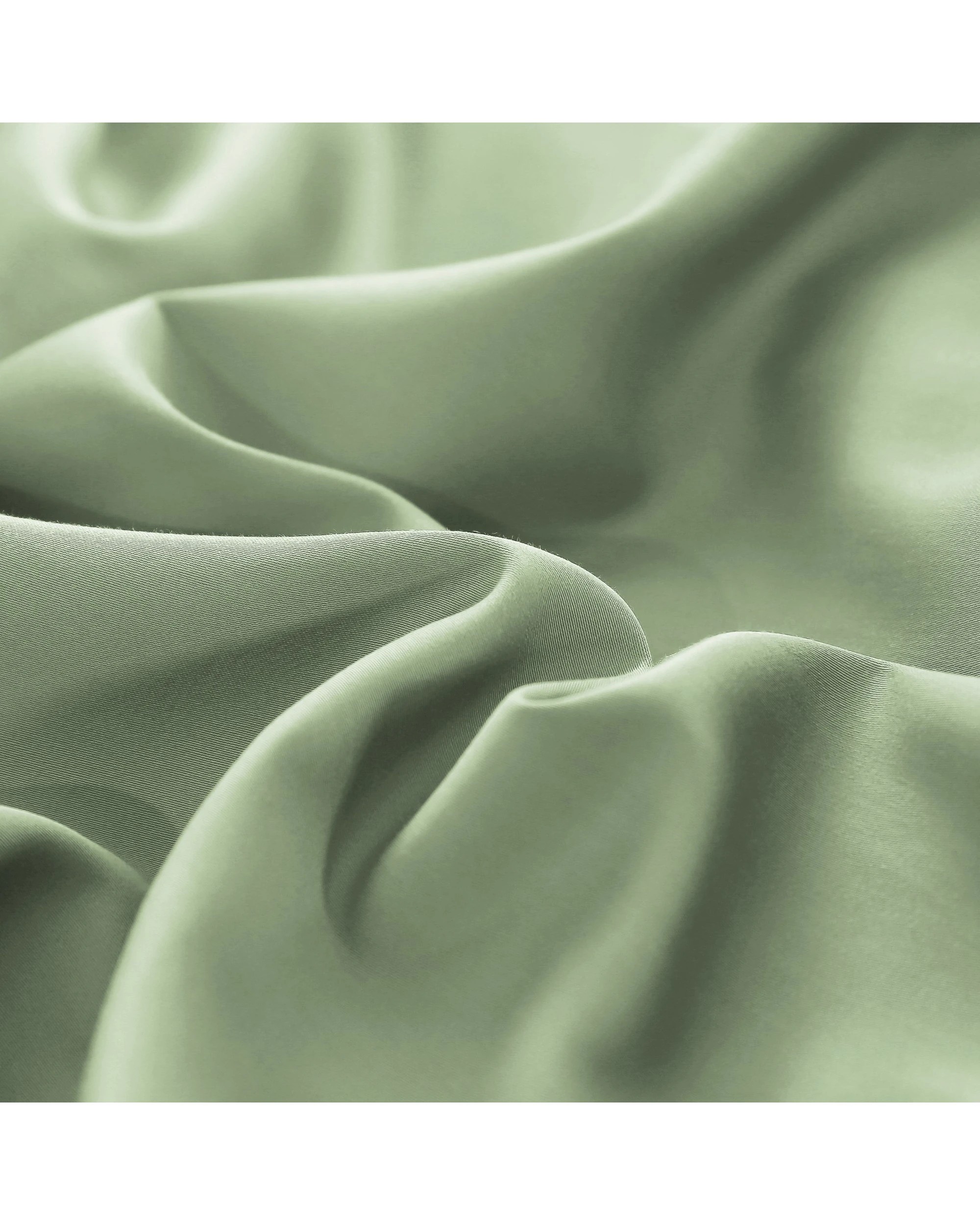 3 Serene 400TC Bamboo Cotton Sateen Sheet Set - Super King Bed - Sage, 3 of 6