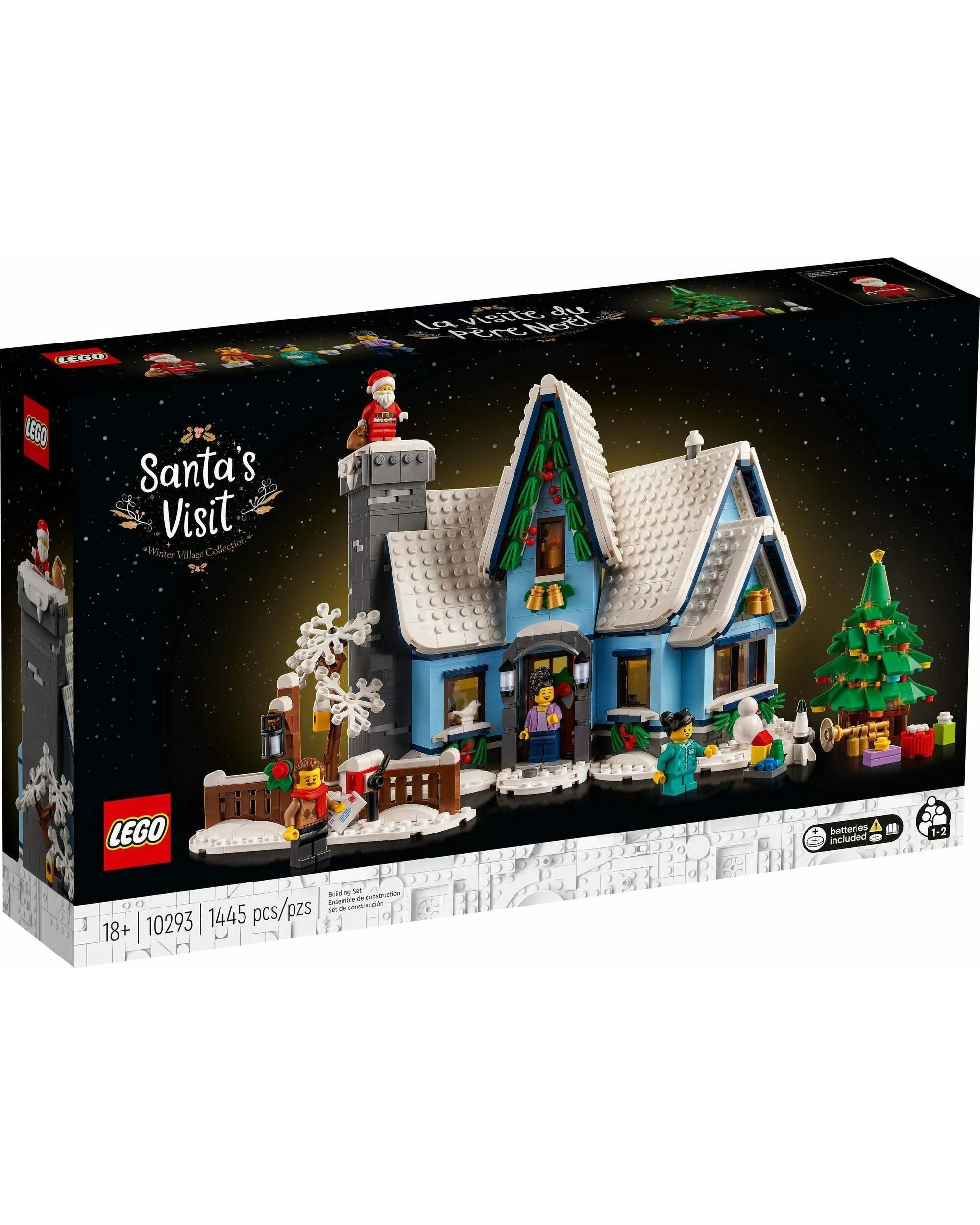 1 LEGO ICONS 10293 Winter Village Santa's Visit, 1 of 5