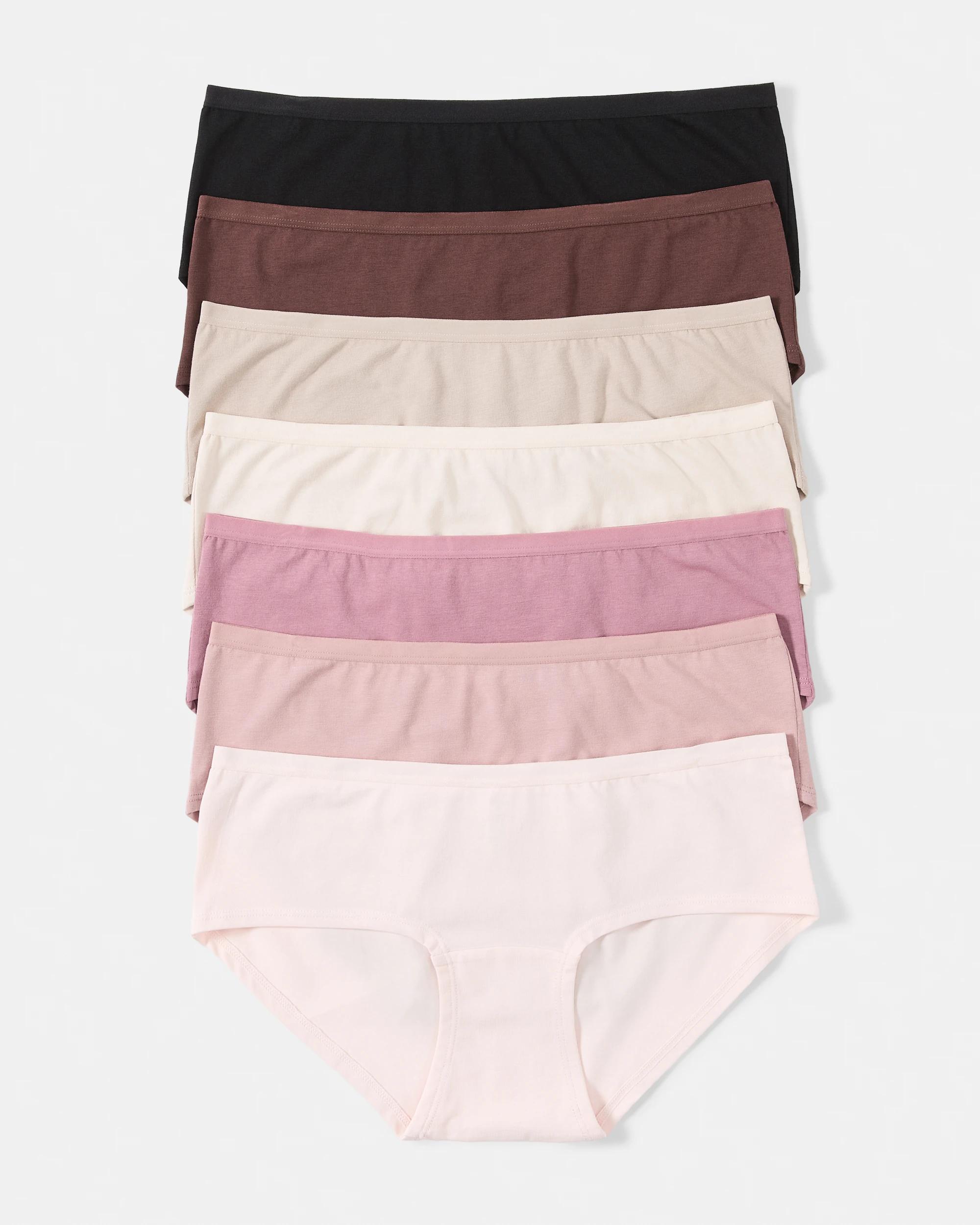 1 7 Pack Cotton Stretch Boyleg Briefs Pink Pack, 1 of 10
